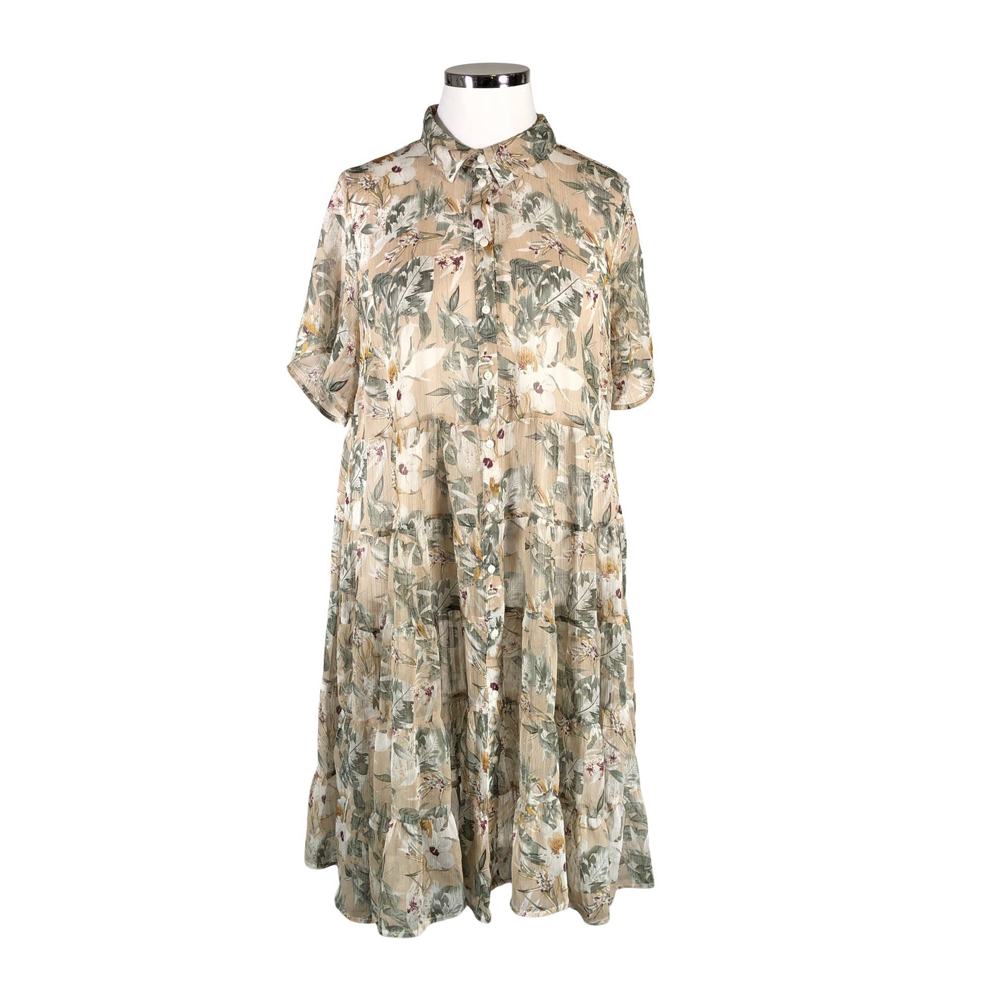 Unisex Zizzi - Sifonkimekko, koko 46 - (1)
