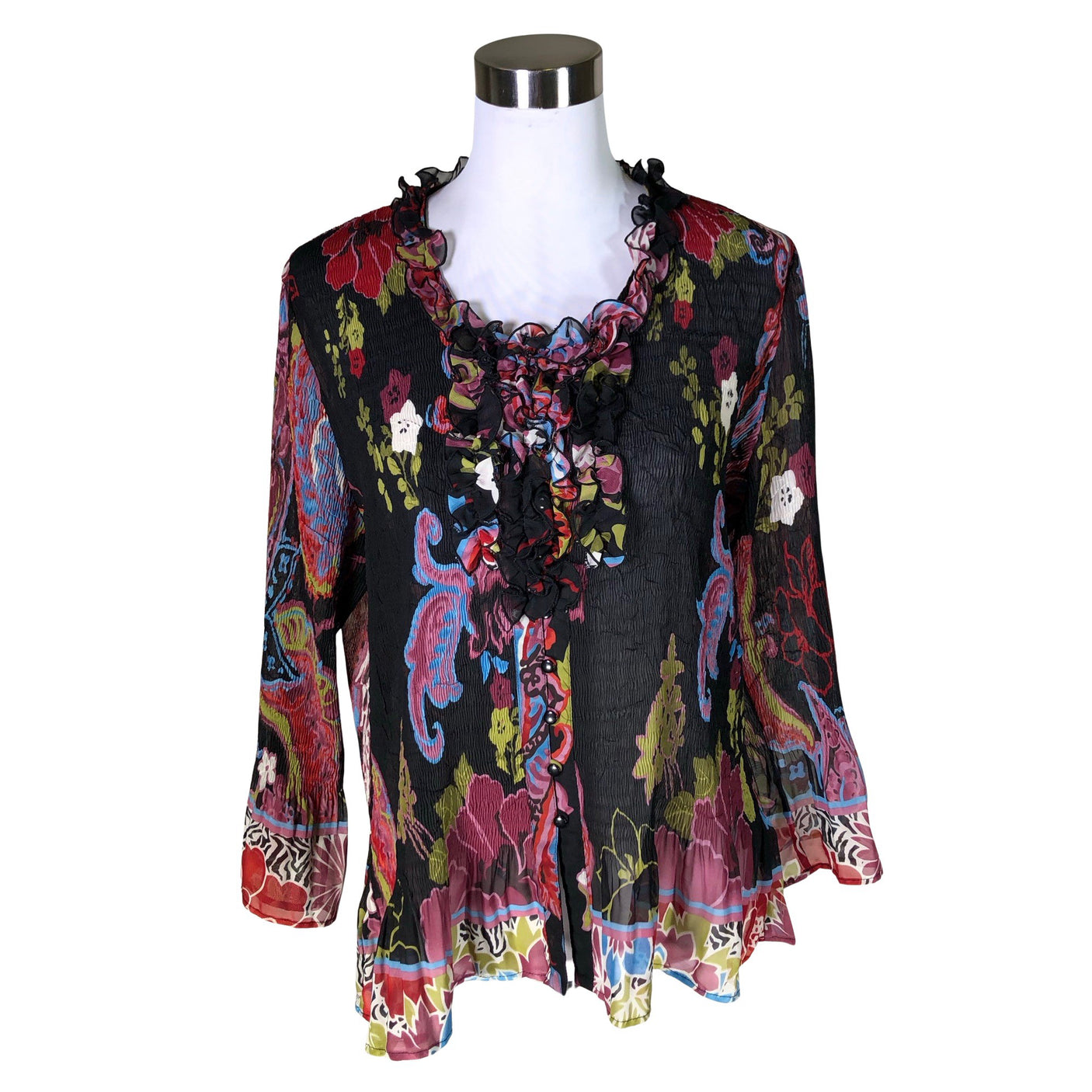 Unisex Kriss - Pluus, suurus 40 - Must (1)
