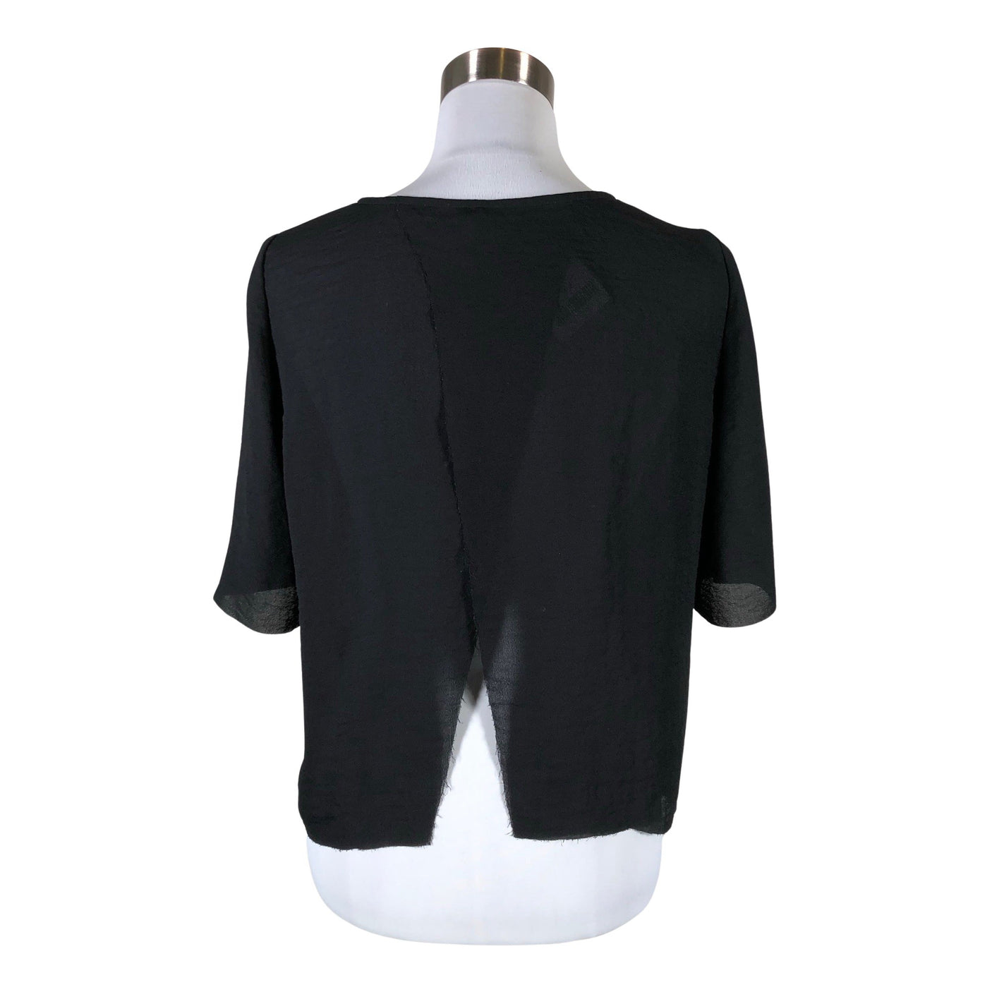 Unisex Envii - Lühikeste käistega pluus, suurus 36 - Must (2)