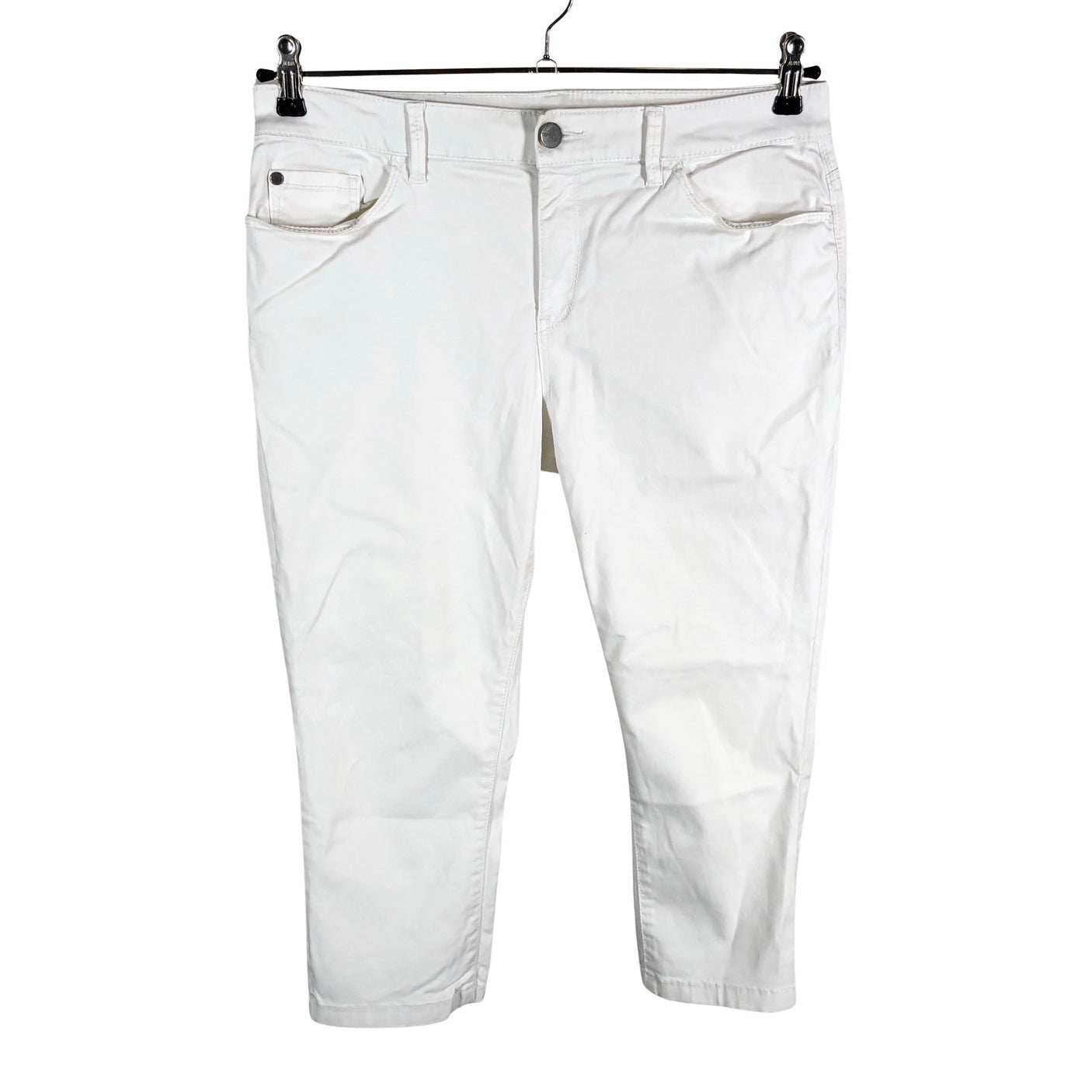 Unisex Esprit - Teksast poolpikad püksid, suurus 40 - Valge (1)