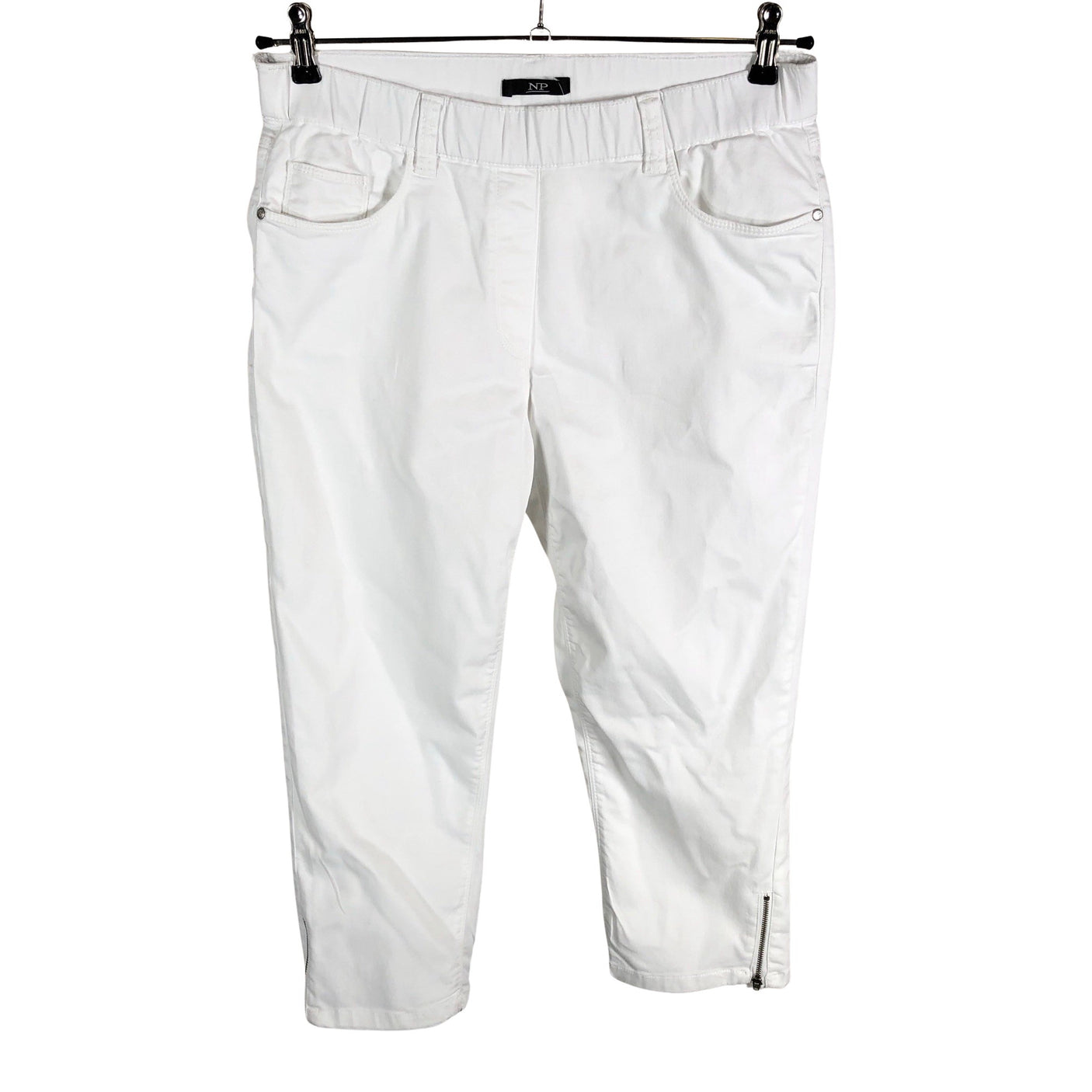 Unisex NP Collection - Teksast poolpikad püksid, suurus 40 - Valge (1)