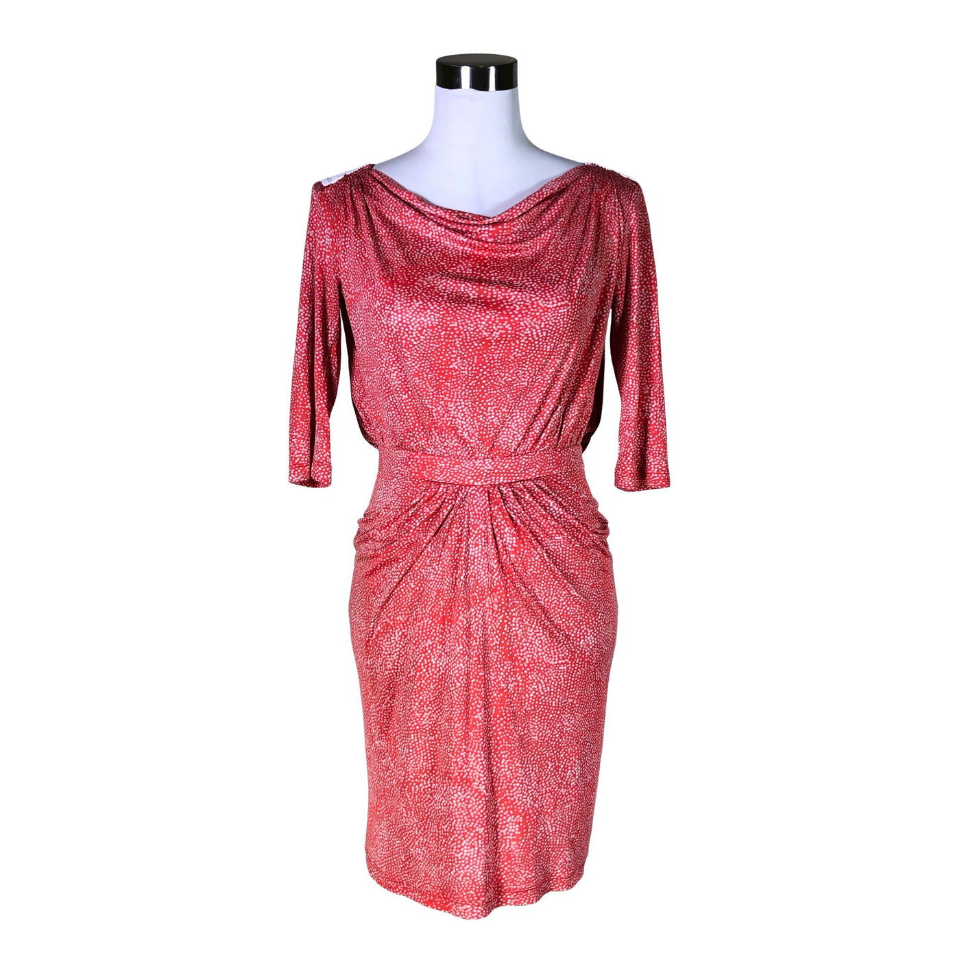 Unisex Saloni - Trikotaažist kleit, suurus 34 - Punane (1)