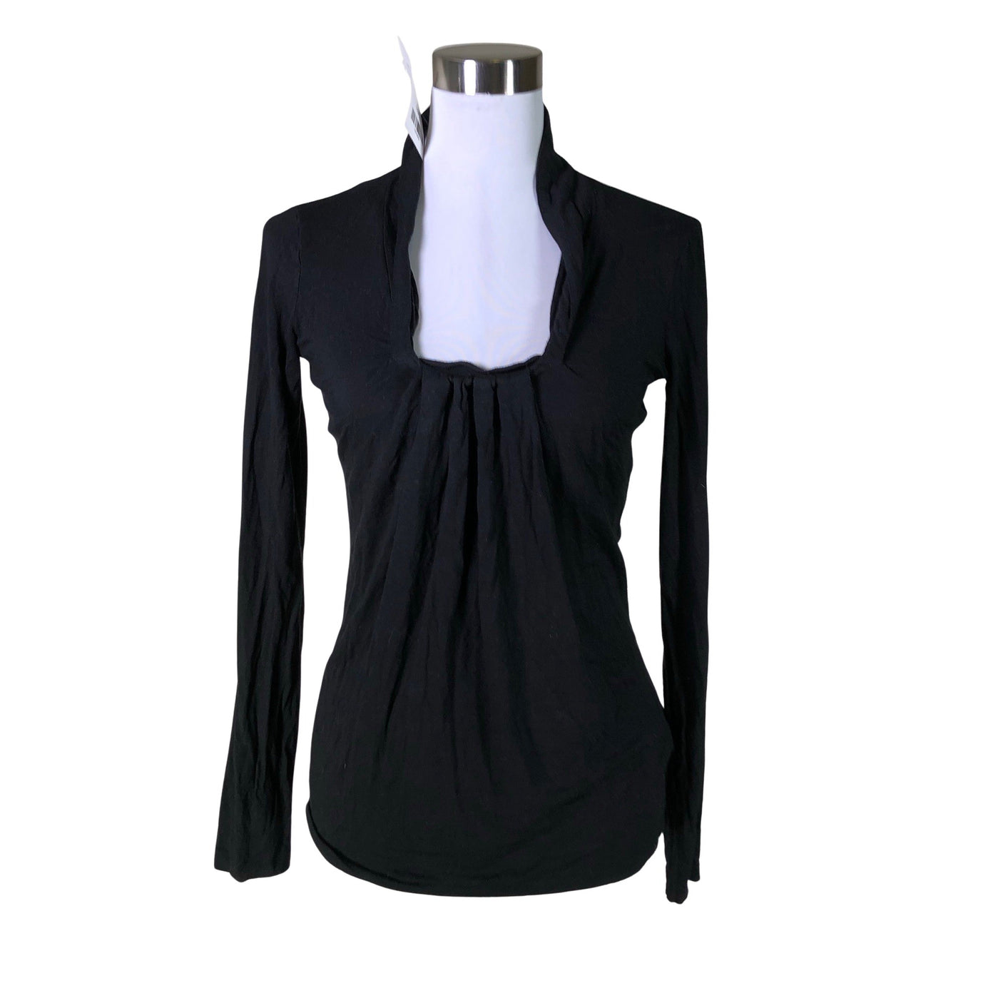 Unisex Sisley - Trikotaažist pluus, suurus 38 - Must (1)