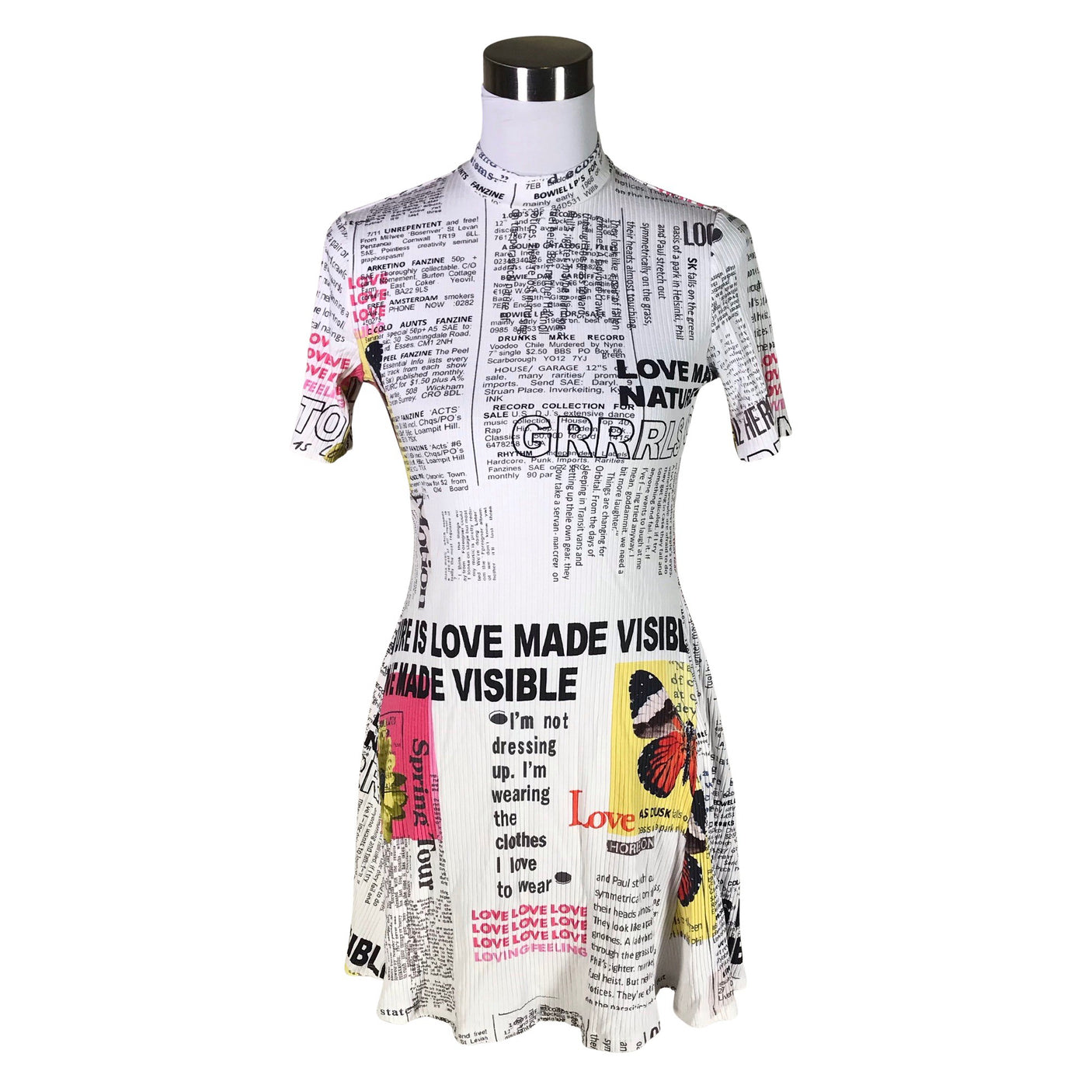 Unisex Desigual - Trikotaažist kleit, suurus 40 - Valge (1)