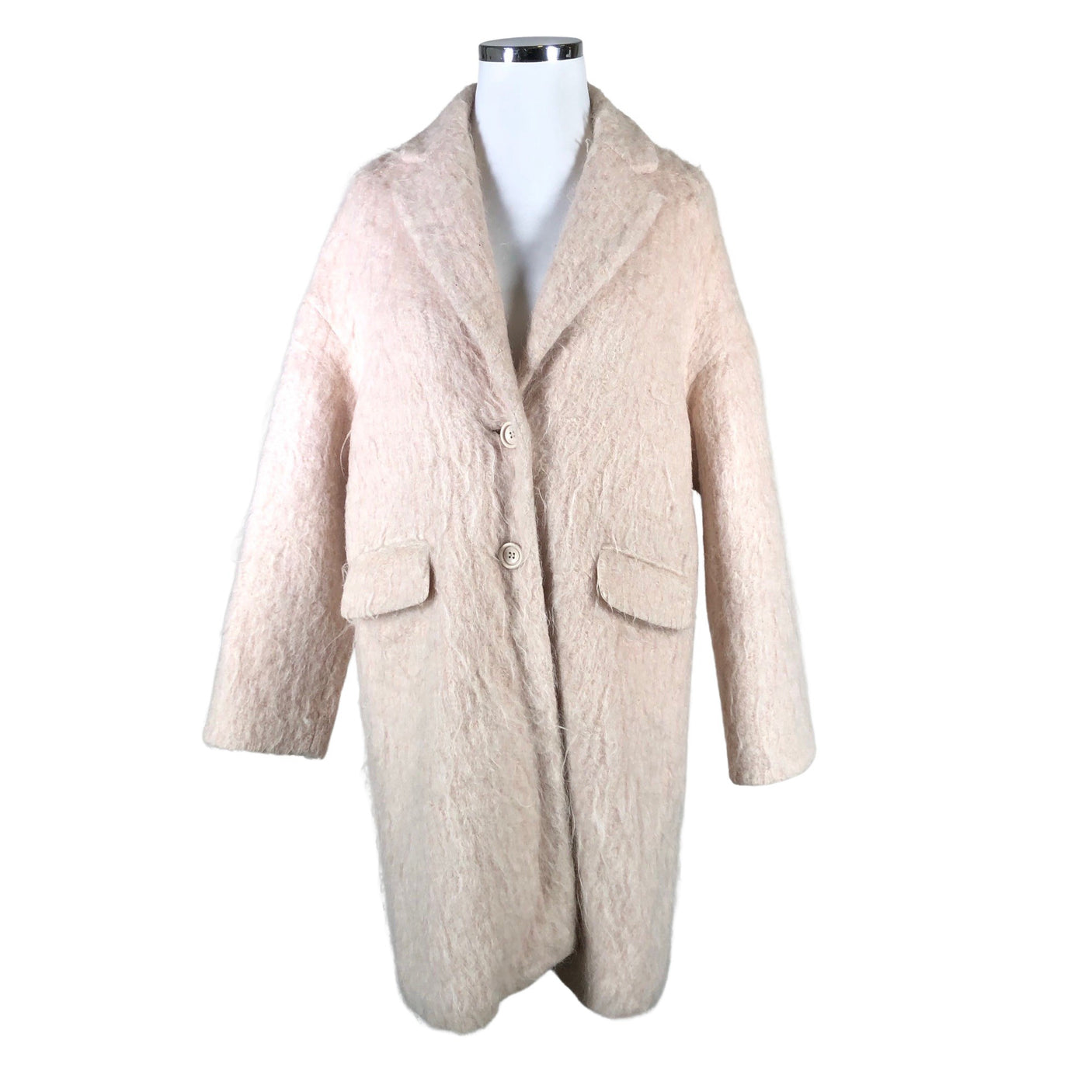 Unisex Bandolera - Villane mantel, suurus 42 - Heleroosa (1)