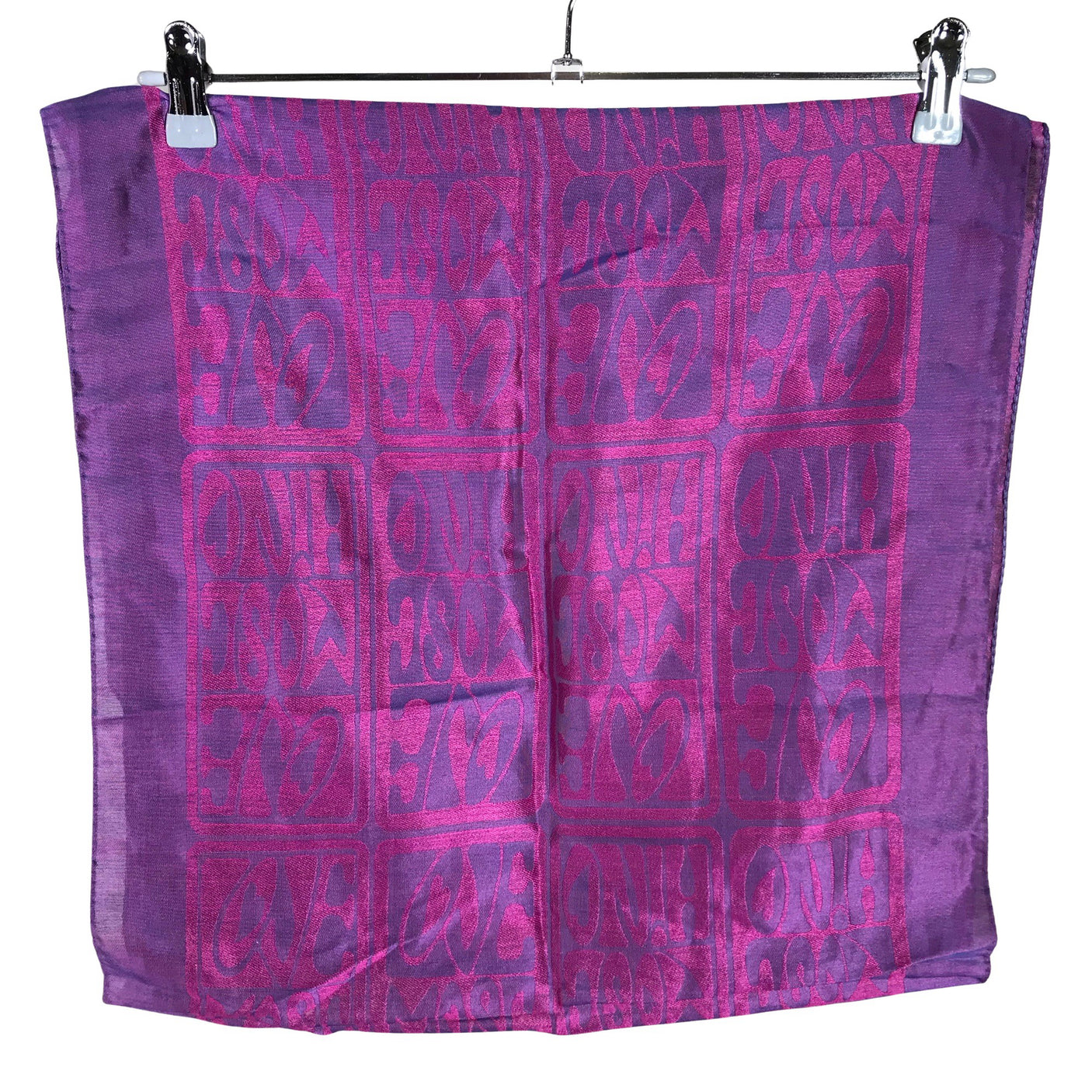 Unisex Moschino - Õhuke sall, suurus Midi - Lilla (2)