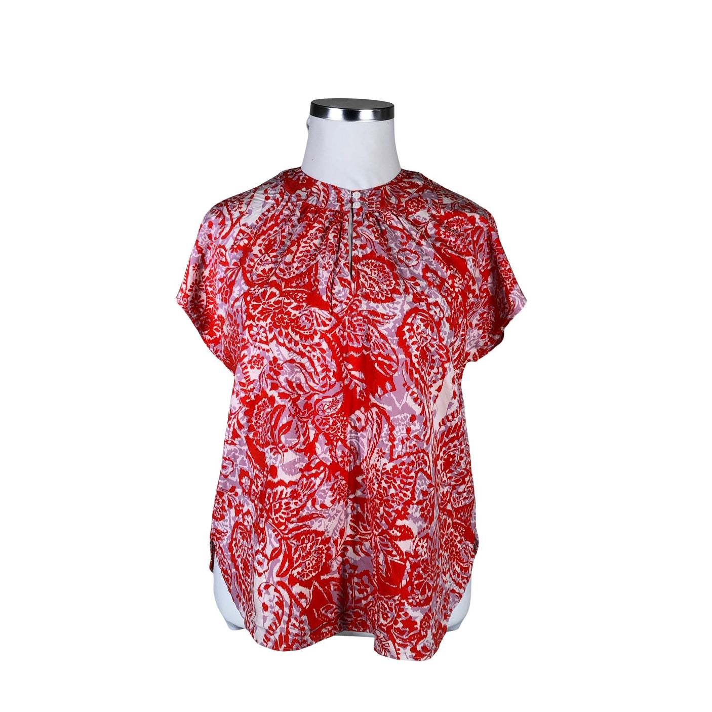 Unisex Gerry Weber - Lühikeste käistega pluus, suurus 42 - Punane (1)