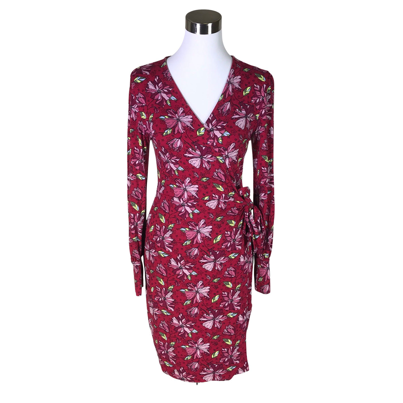 Unisex me&i - Trikotaažist kleit, suurus 36 - Veinipunane (1)