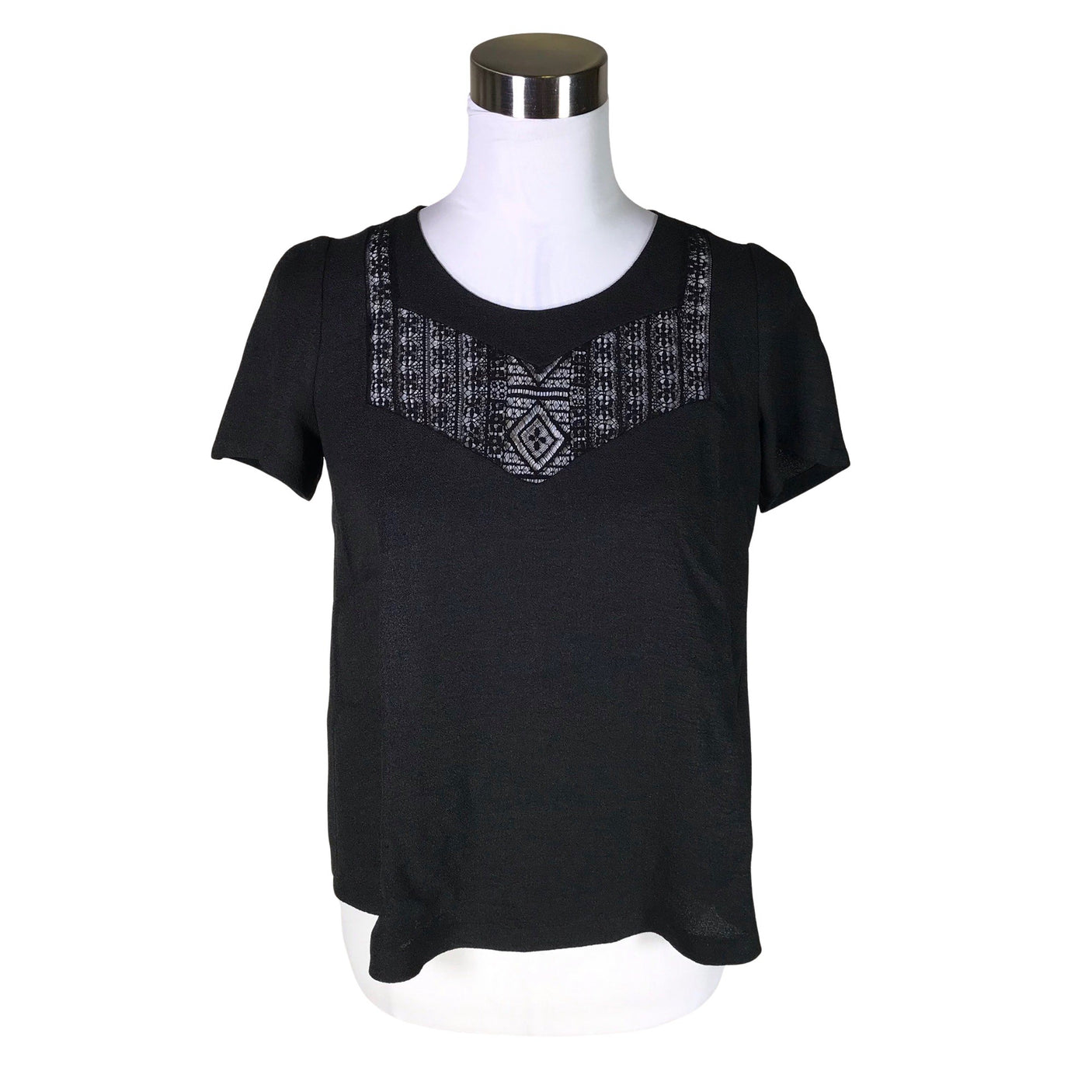 Unisex Pablo - Lühikeste käistega pluus, suurus 36 - Must (1)