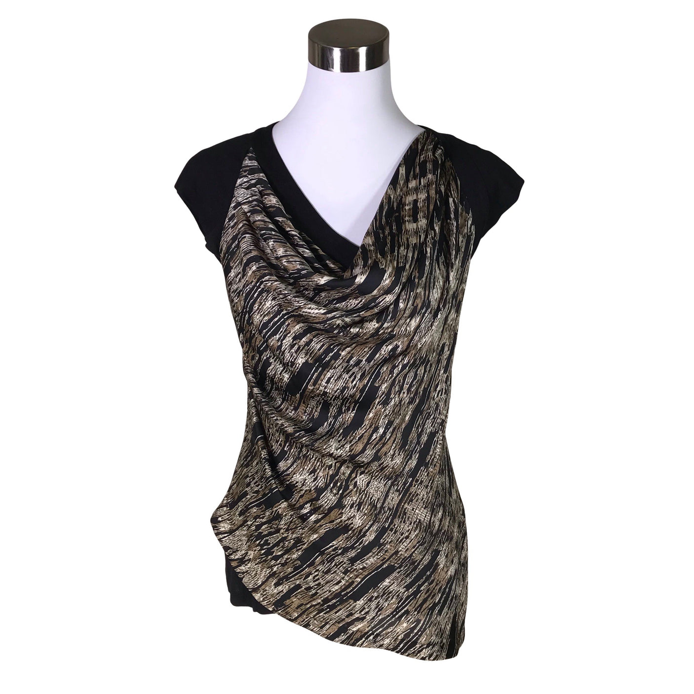 Unisex Karen Millen - Lühikeste käistega pluus, suurus 38 - Must (1)