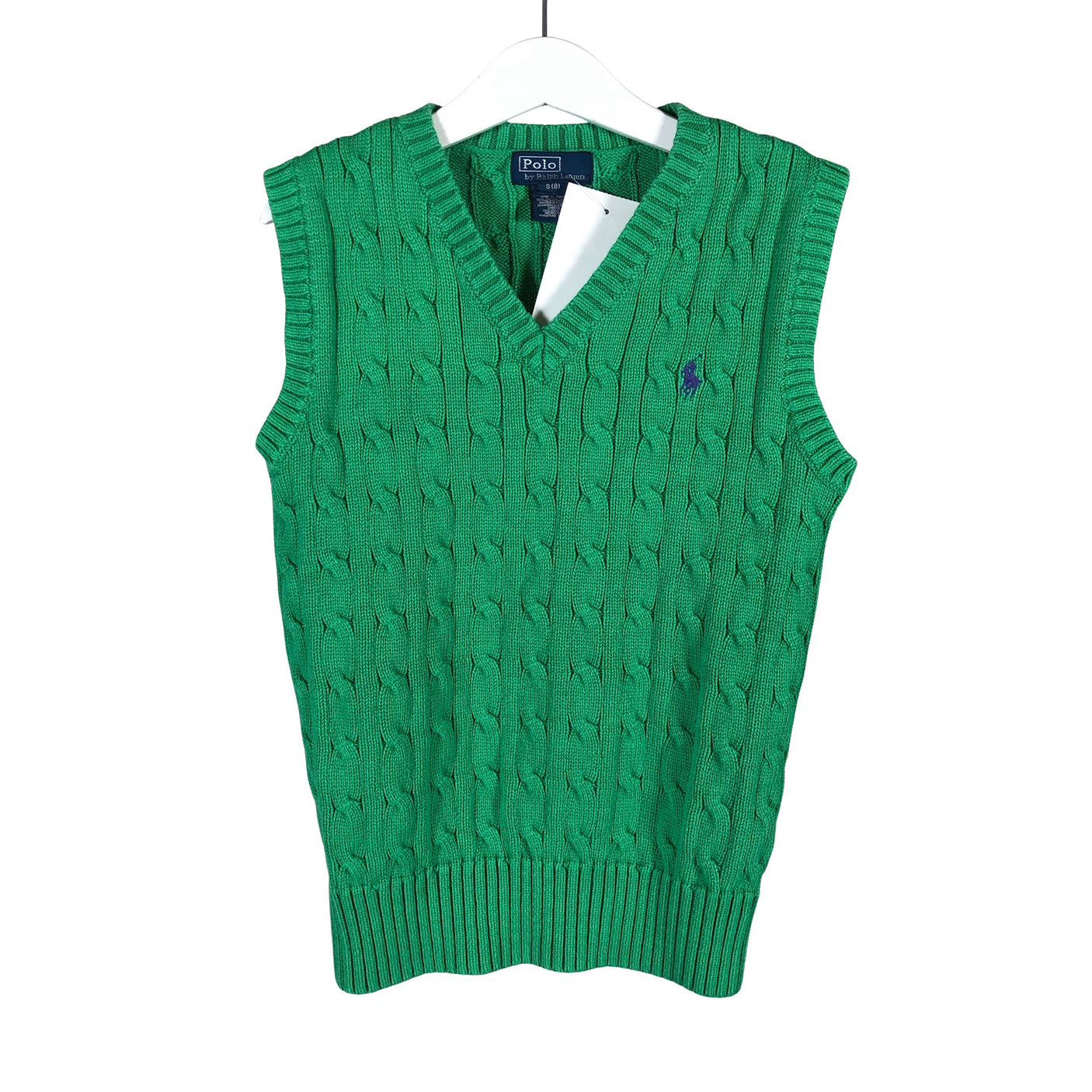 Unisex Polo Ralph Lauren - Kootud vest, suurus 122 - 128 - Roheline (1)