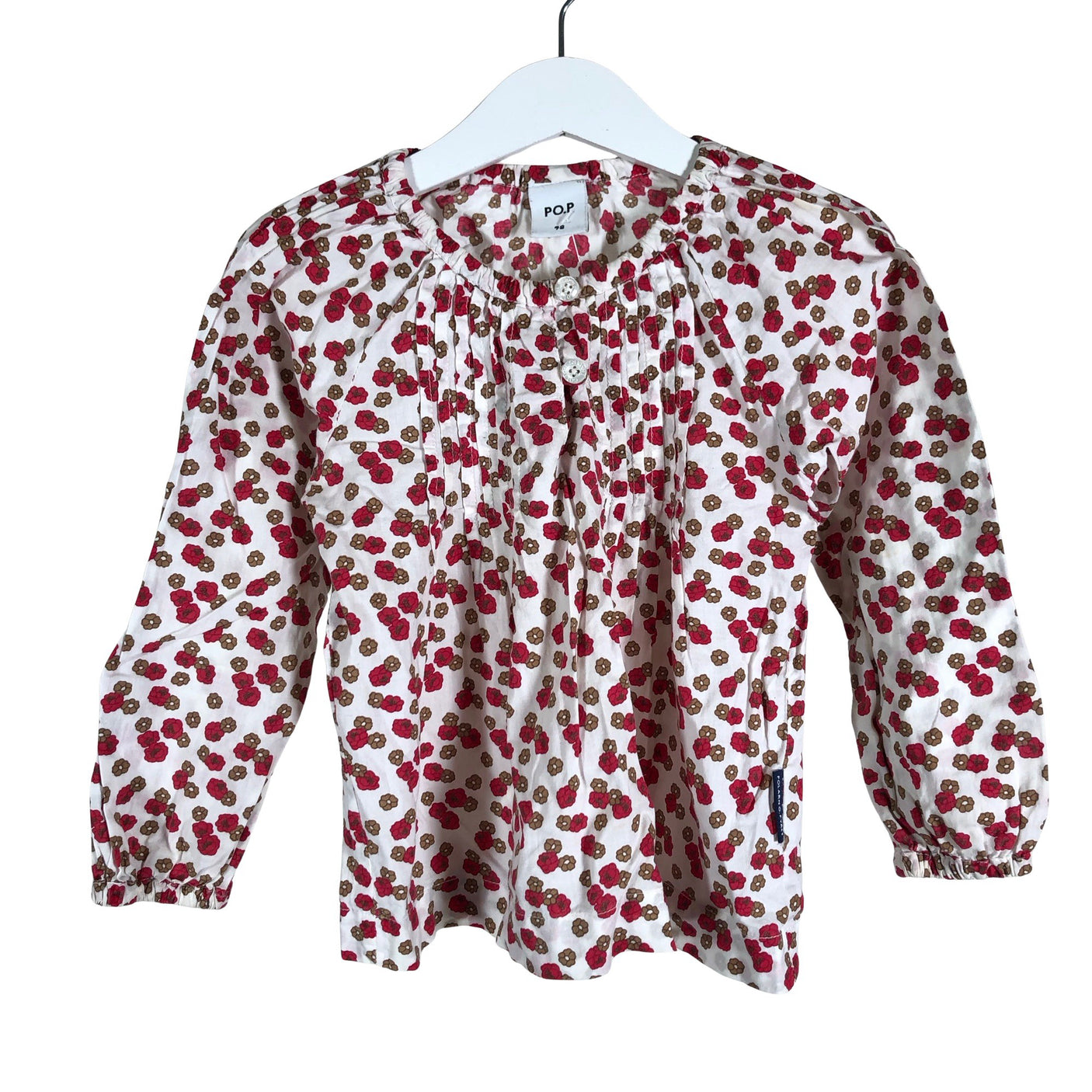 Unisex Polarn O. Pyret - Pluus, suurus 92 - 98 - Valge (1)