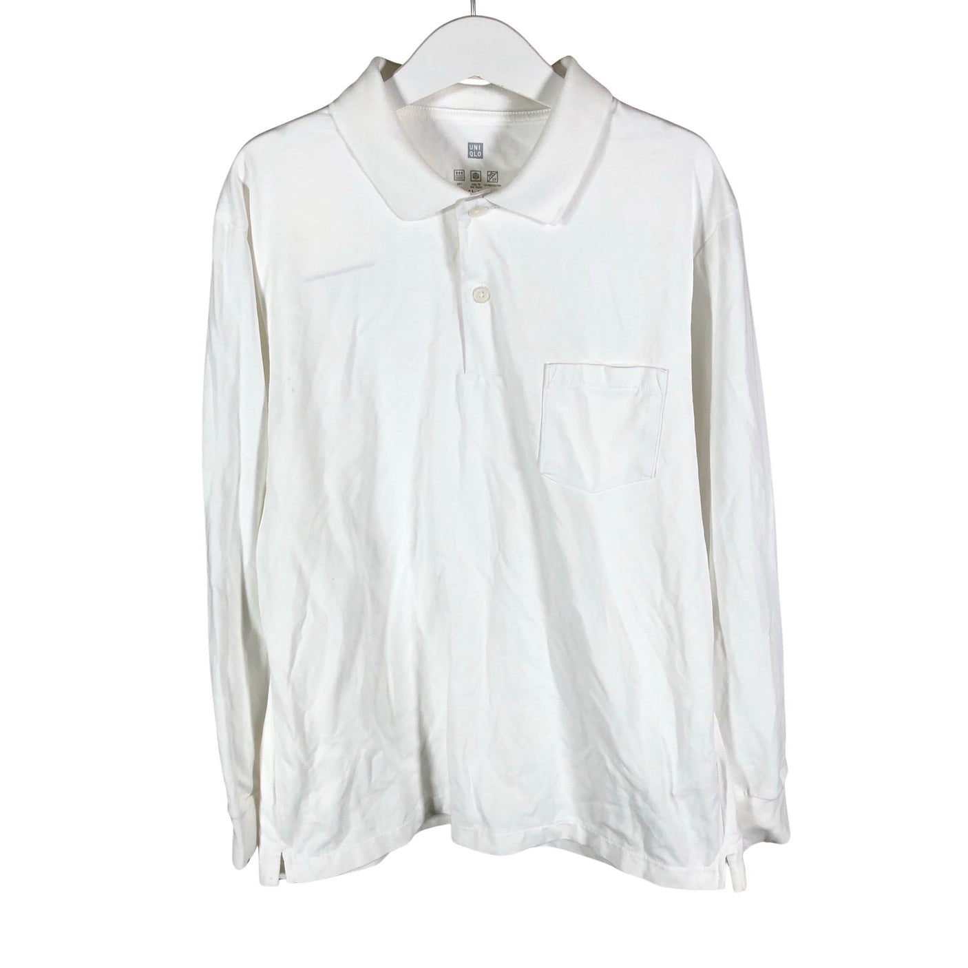 Unisex Uniqlo - Polosärk, suurus 146 - 152 - Valge (1)