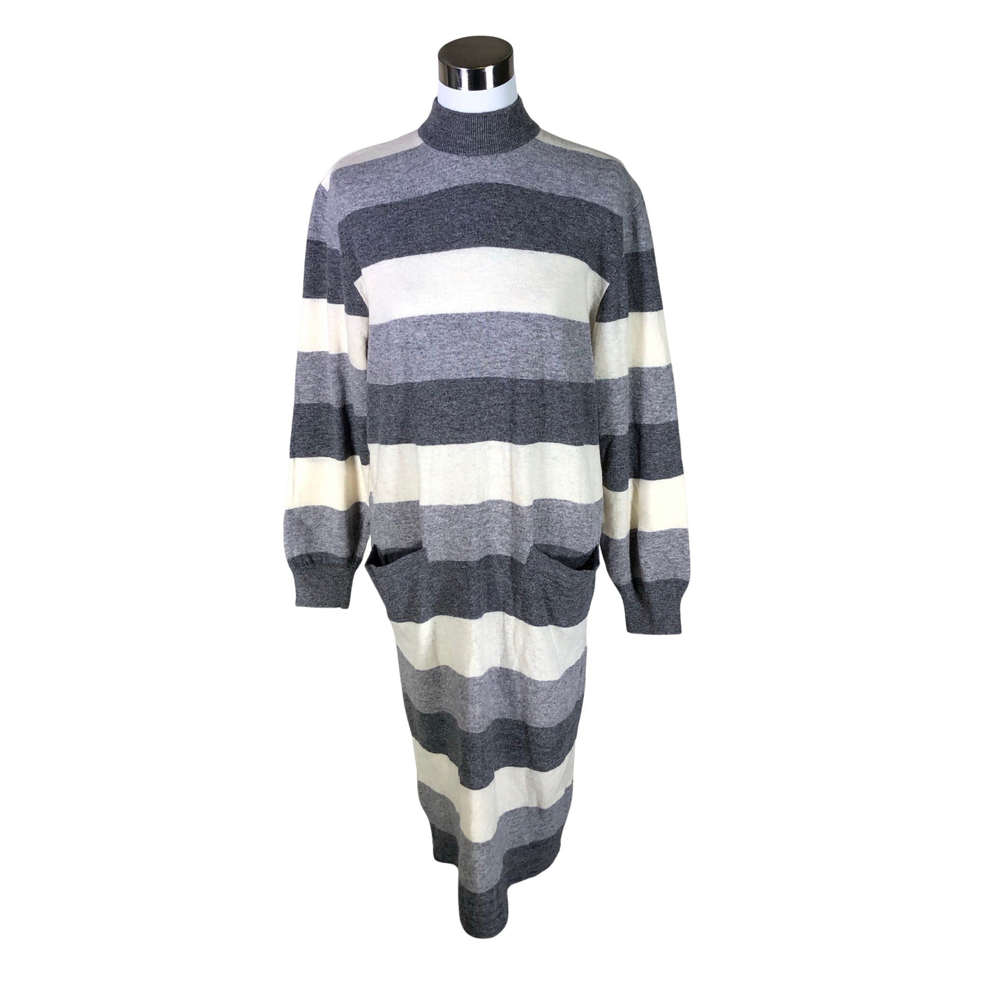 Unisex Vogue - Kootud kleit, suurus 40 - Hall (1)