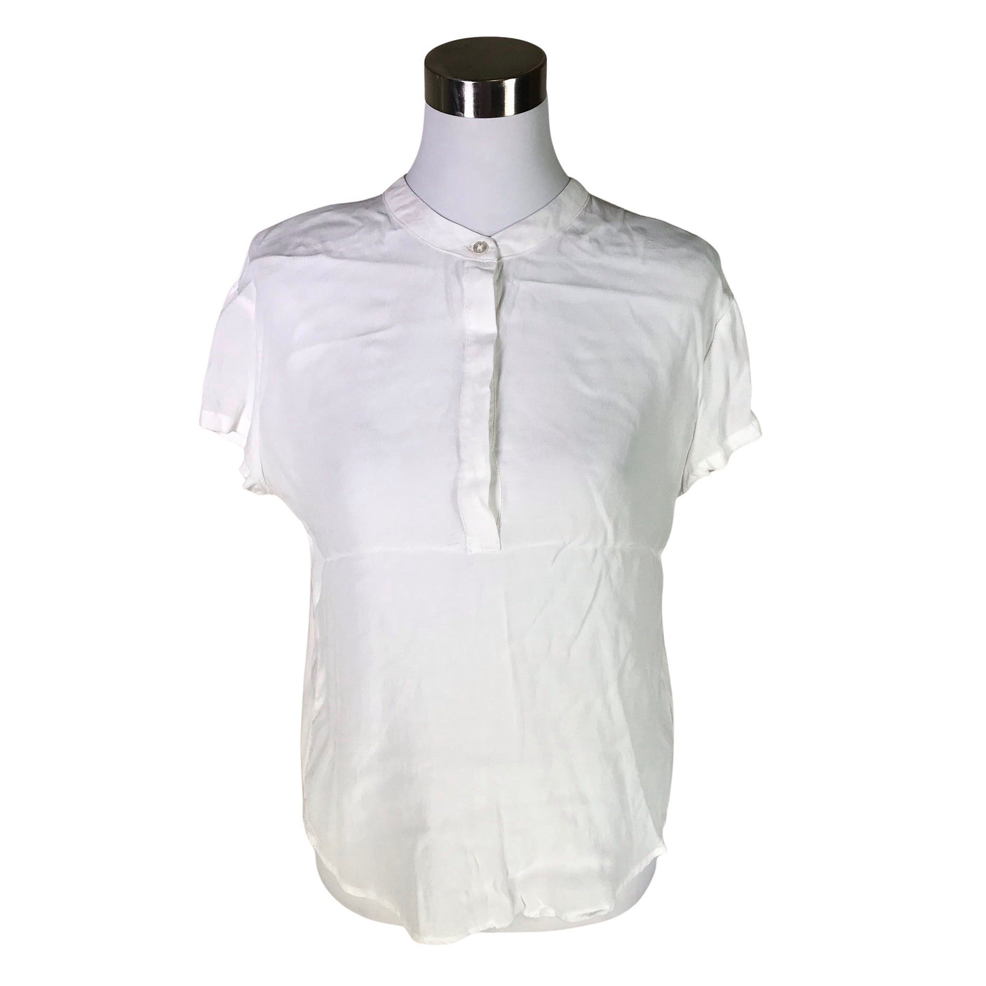 Unisex Tom Tailor - Lühikeste käistega pluus, suurus 36 - Valge (1)
