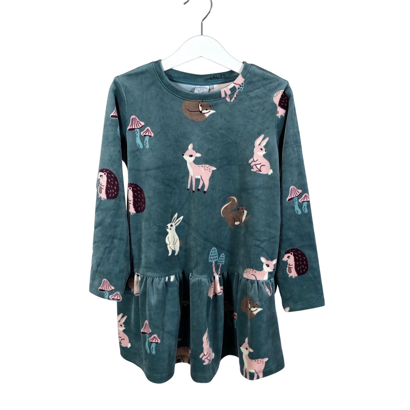 Unisex Lindex - Dressikangast kleit, suurus 110 - 116 - Sinine (1)