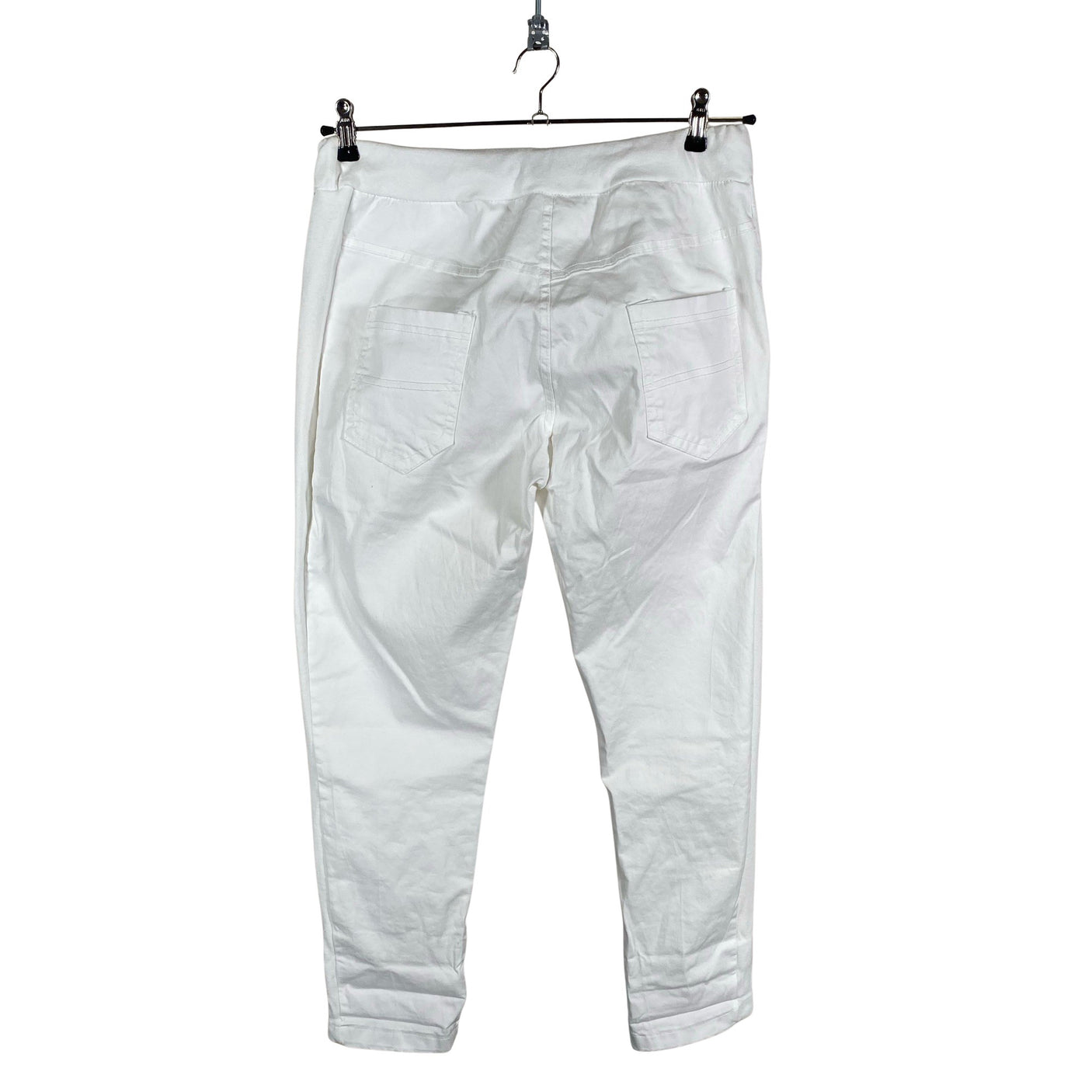 Unisex Perfect Jeans - Mittevenivad püksid, suurus 36 - Valge (2)