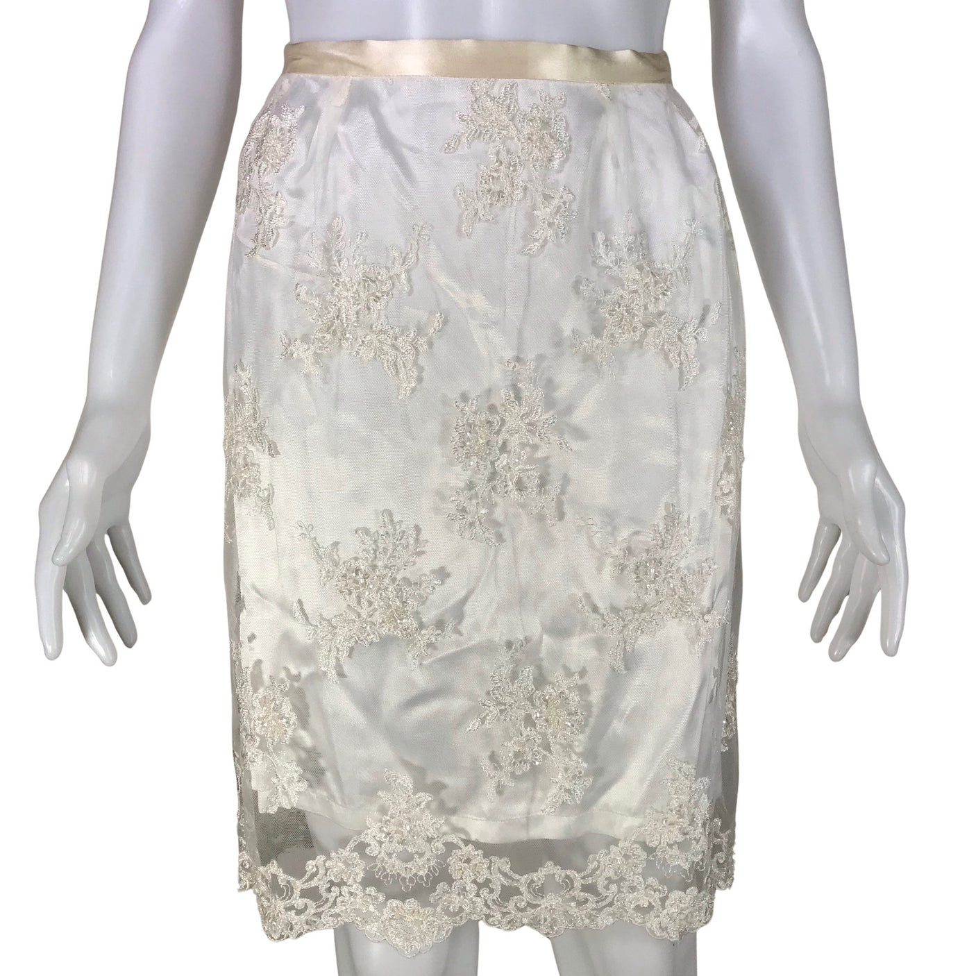 Unisex Muotikuu - Pidulik seelik, suurus 34 - Valge (1)