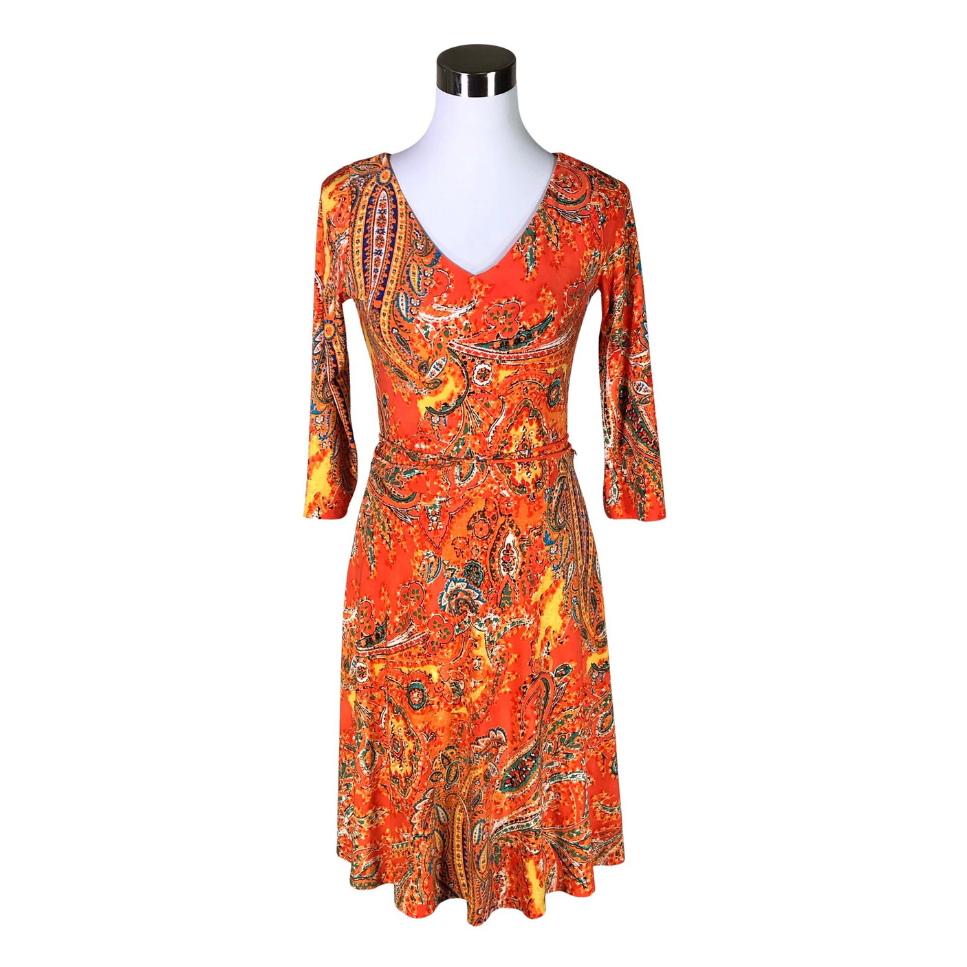 Unisex Lauren Ralph Lauren - Trikotaažist kleit, suurus 36 - Oranž (1)