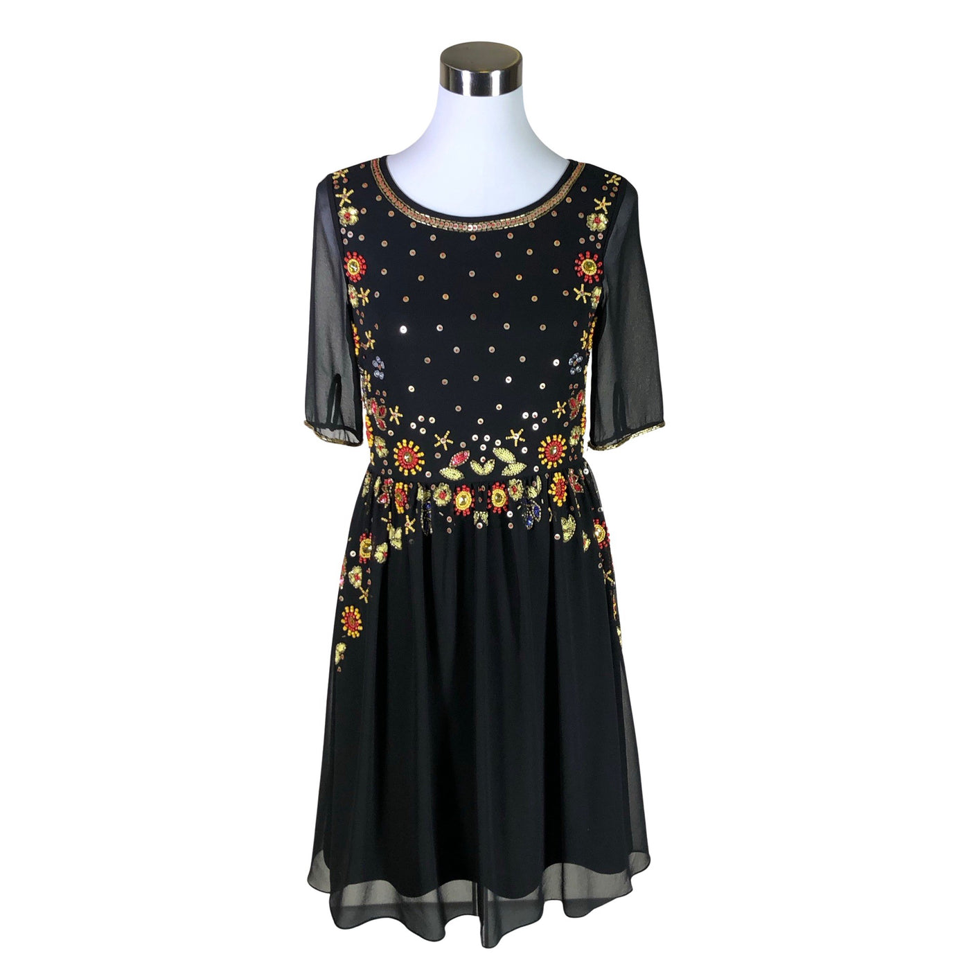 Unisex Frock and Frill - Õhuke kleit, suurus 36 - Must (1)
