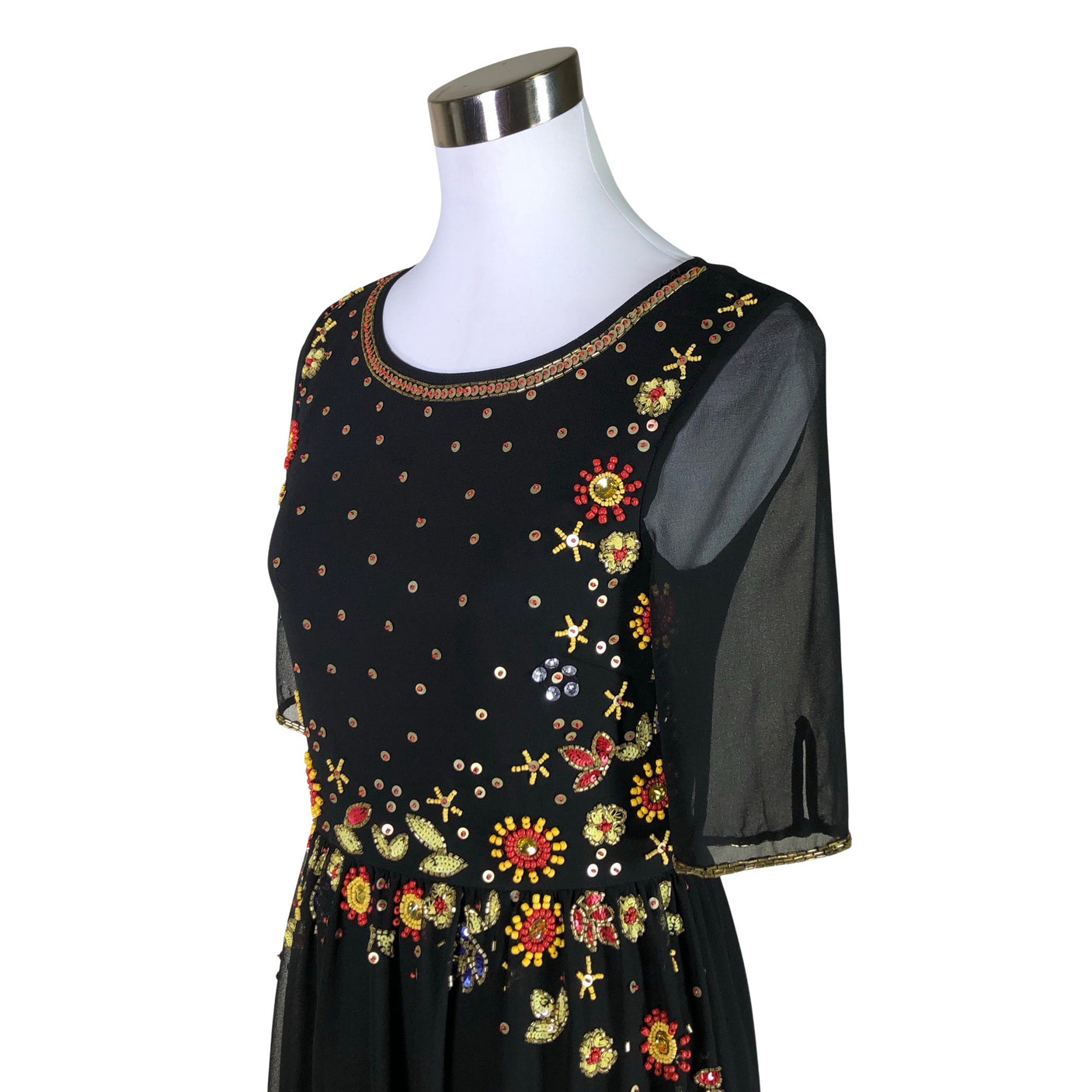 Unisex Frock and Frill - Õhuke kleit, suurus 36 - Must (3)