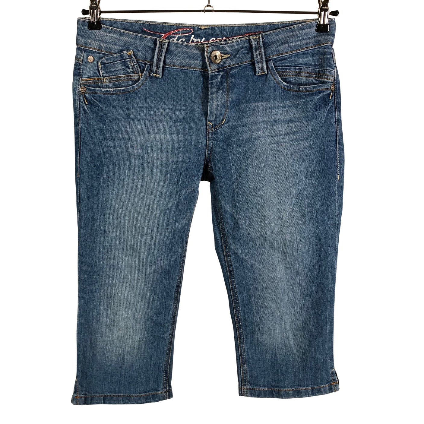 Unisex Esprit - Teksast poolpikad püksid, suurus W28 - Sinine (1)