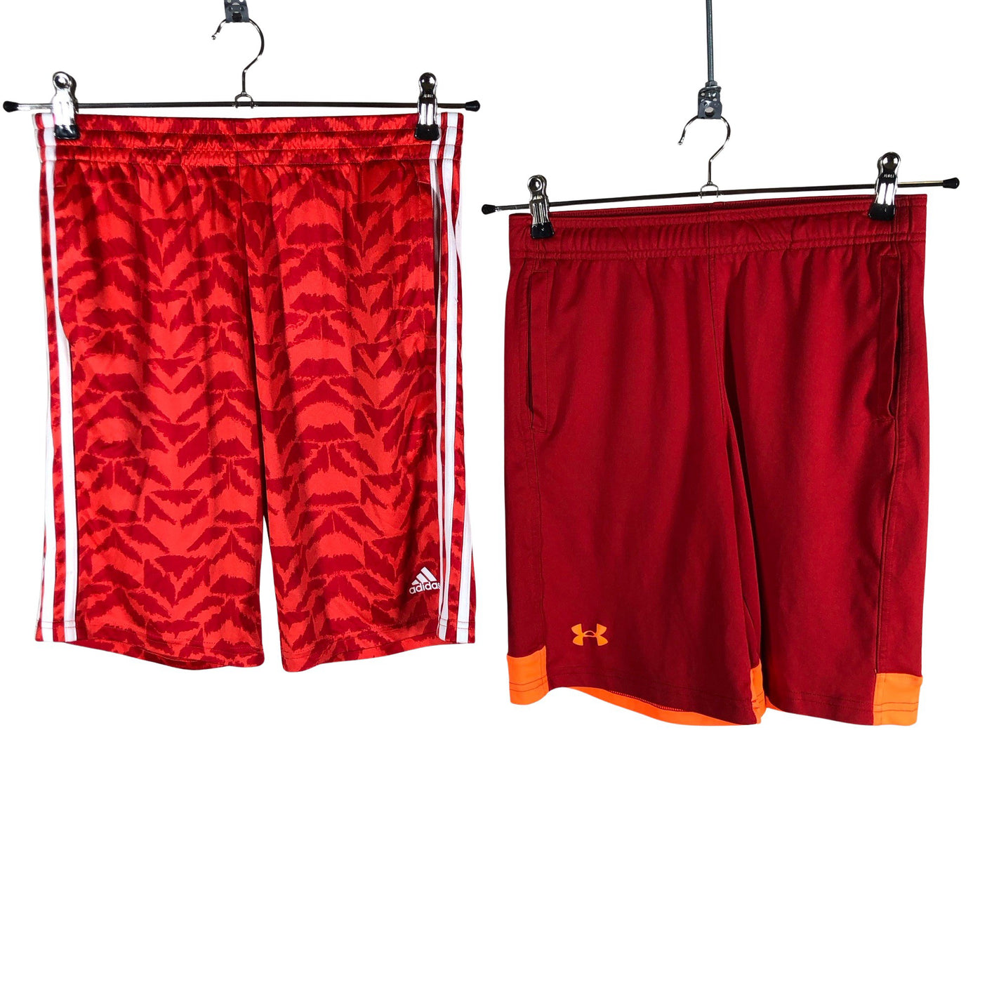 Unisex Adidas - Lühikesed spordipüksid, suurus 158 - 164 - Punane (1)