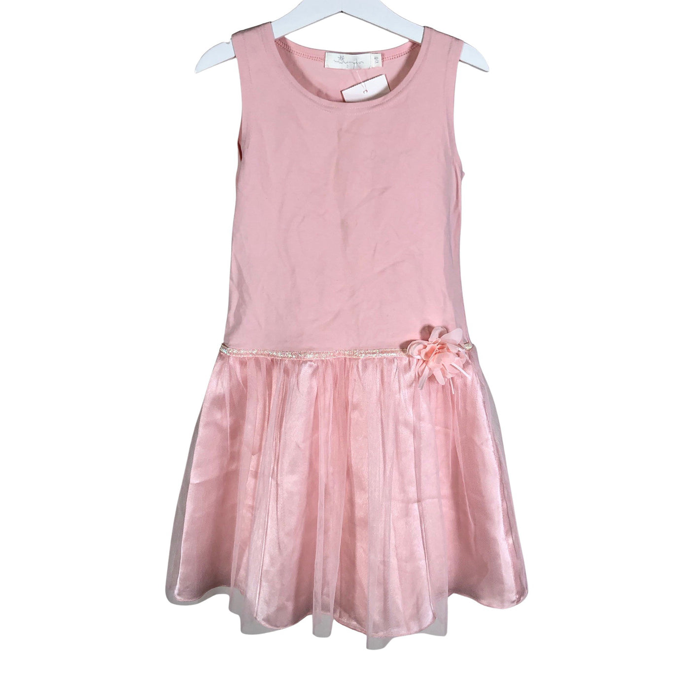 Unisex Mignelin - Trikotaažist kleit, suurus 122 - 128 - Heleroosa (1)