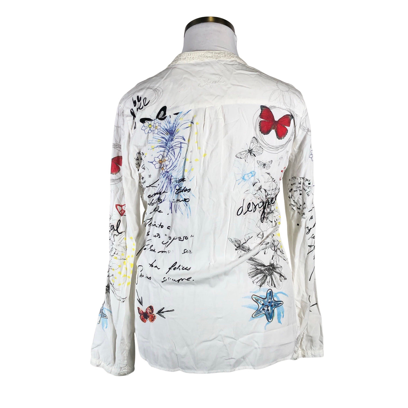 Unisex Desigual - Pluus, suurus 42 - Valge (2)