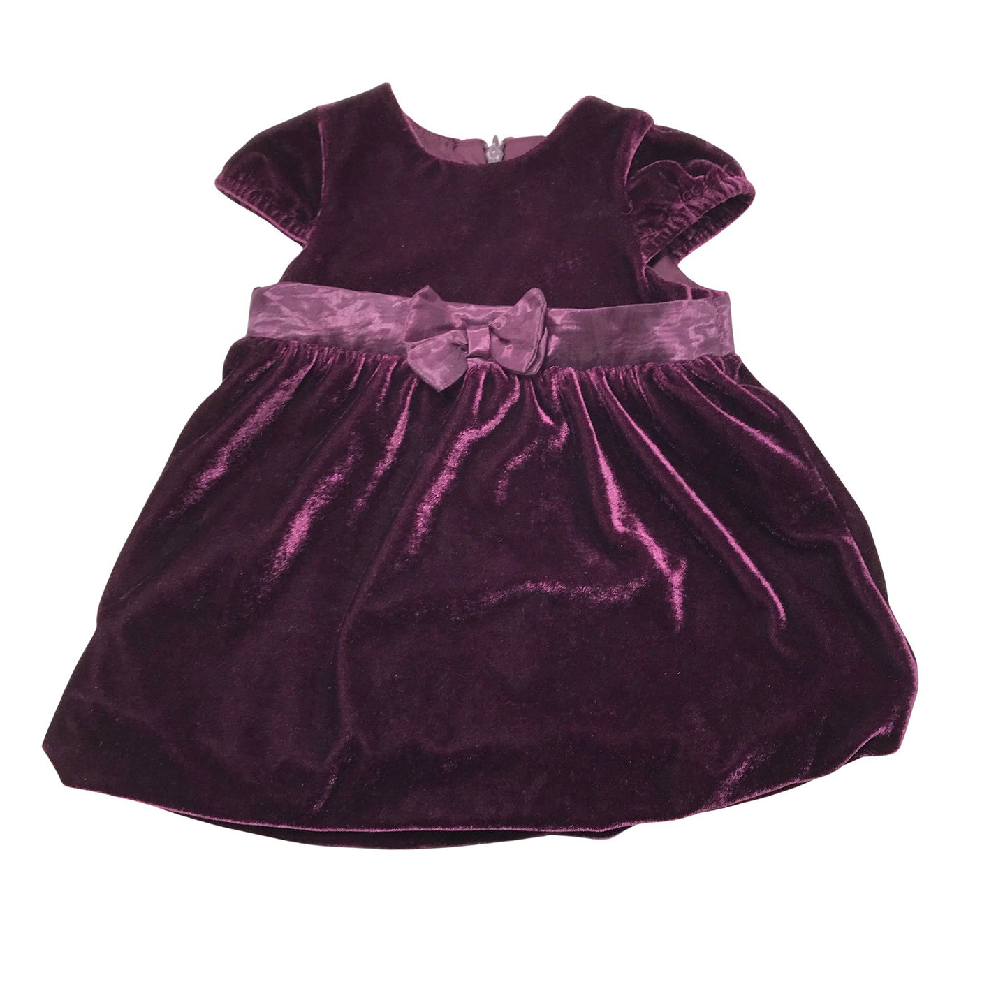 Unisex Lindex - Mitteveniv kleit, suurus 62 - 68 - Veinipunane (1)