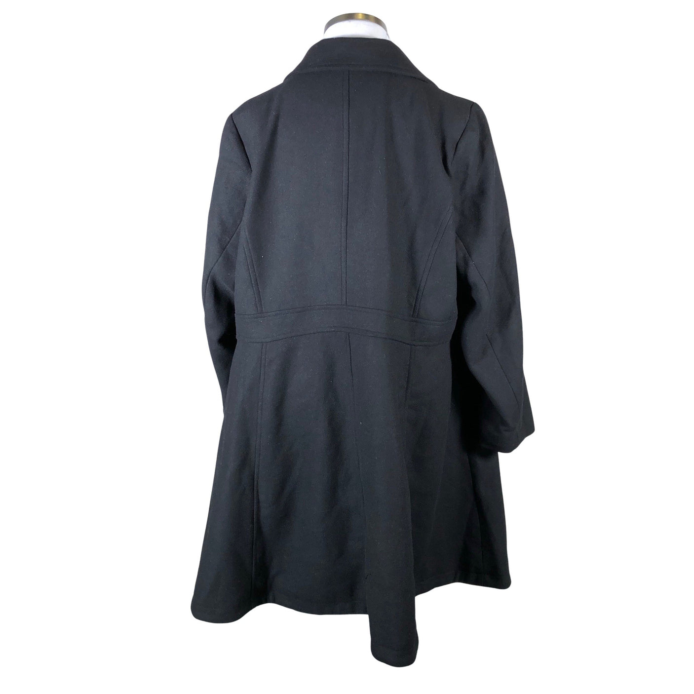 Unisex Zizzi - Villane mantel, suurus 50 - Must (2)