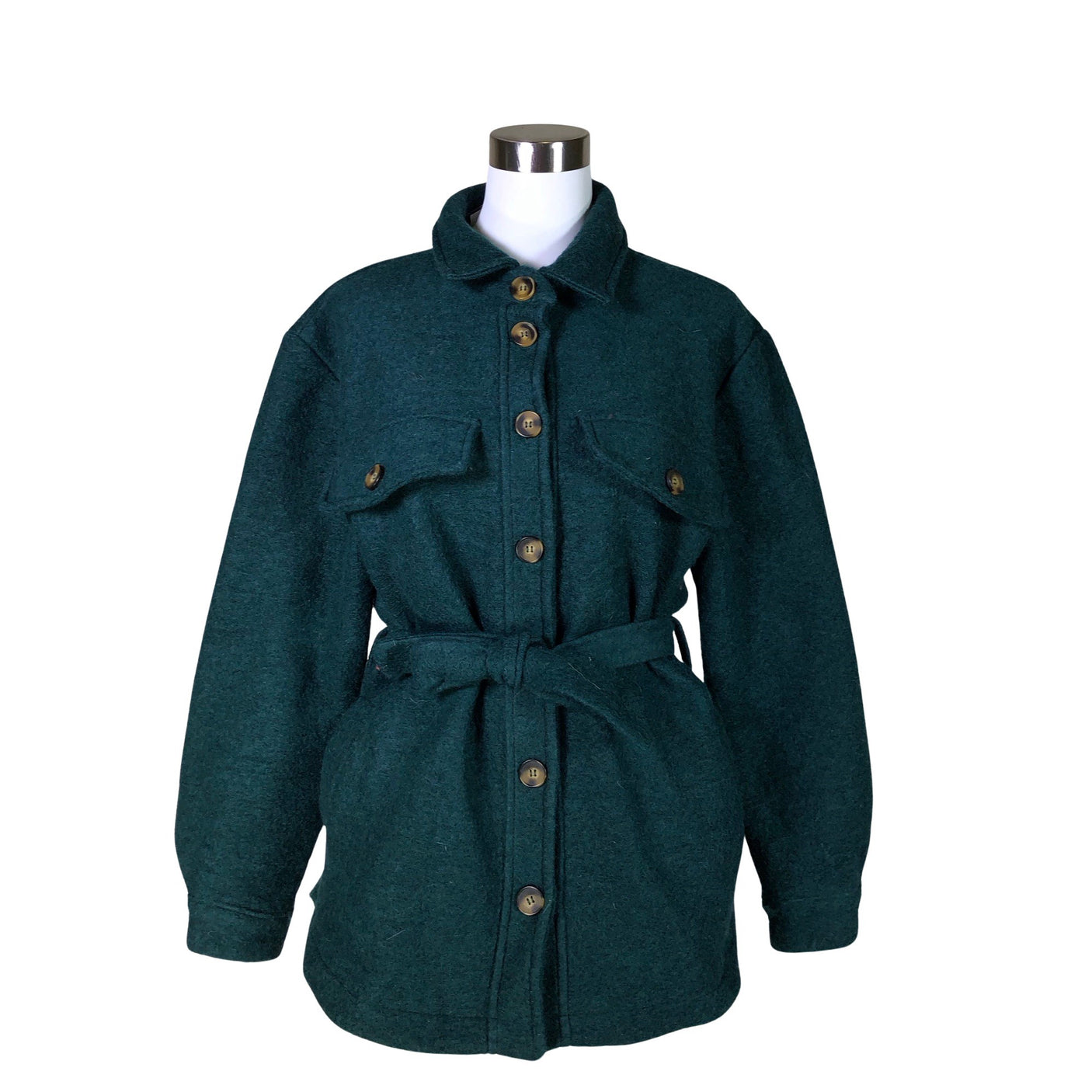 Unisex Noella - Villane mantel, suurus 36 - Roheline (1)