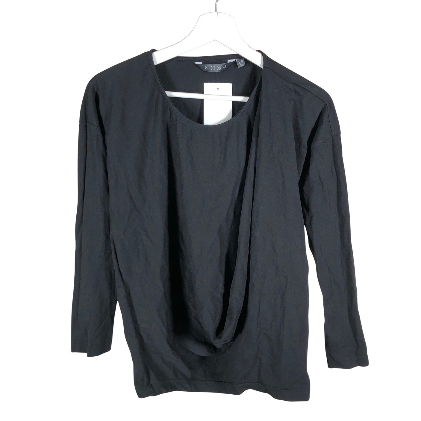 Unisex NOSH - Trikotaažist pluus, suurus 34 - Must (1)