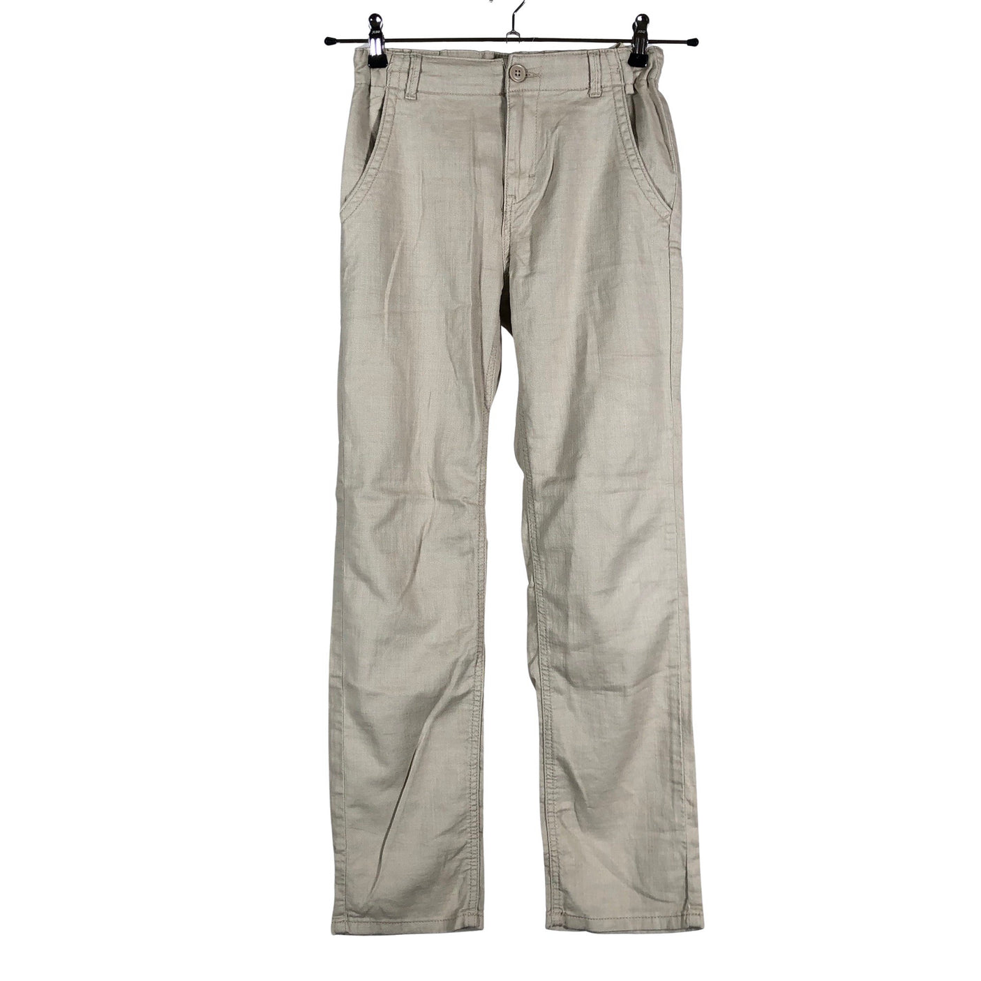 Unisex Lindex - Mittevenivad püksid, suurus 152 - 158 - Beige (1)