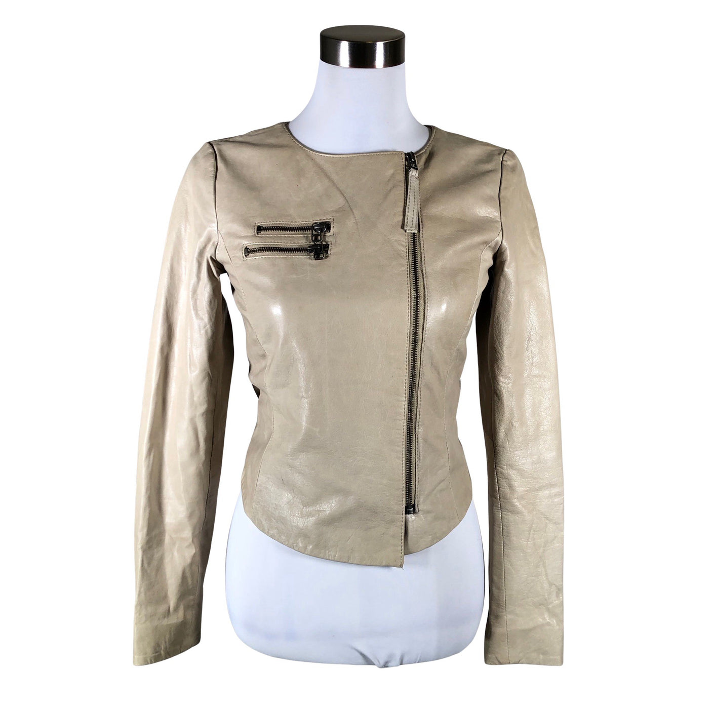 Unisex Selected - Nahktagi, suurus 34 - Beige (1)