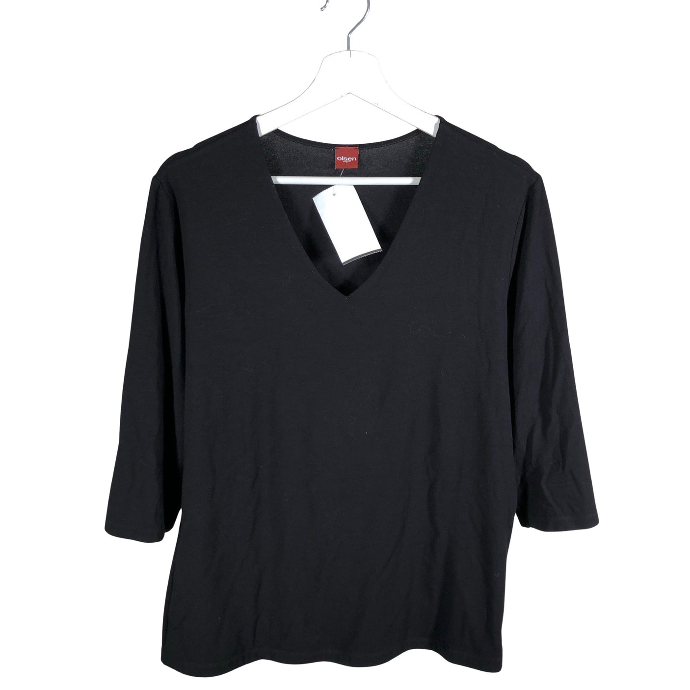 Unisex Olsen - Trikotaažist pluus, suurus 46 - Must (1)