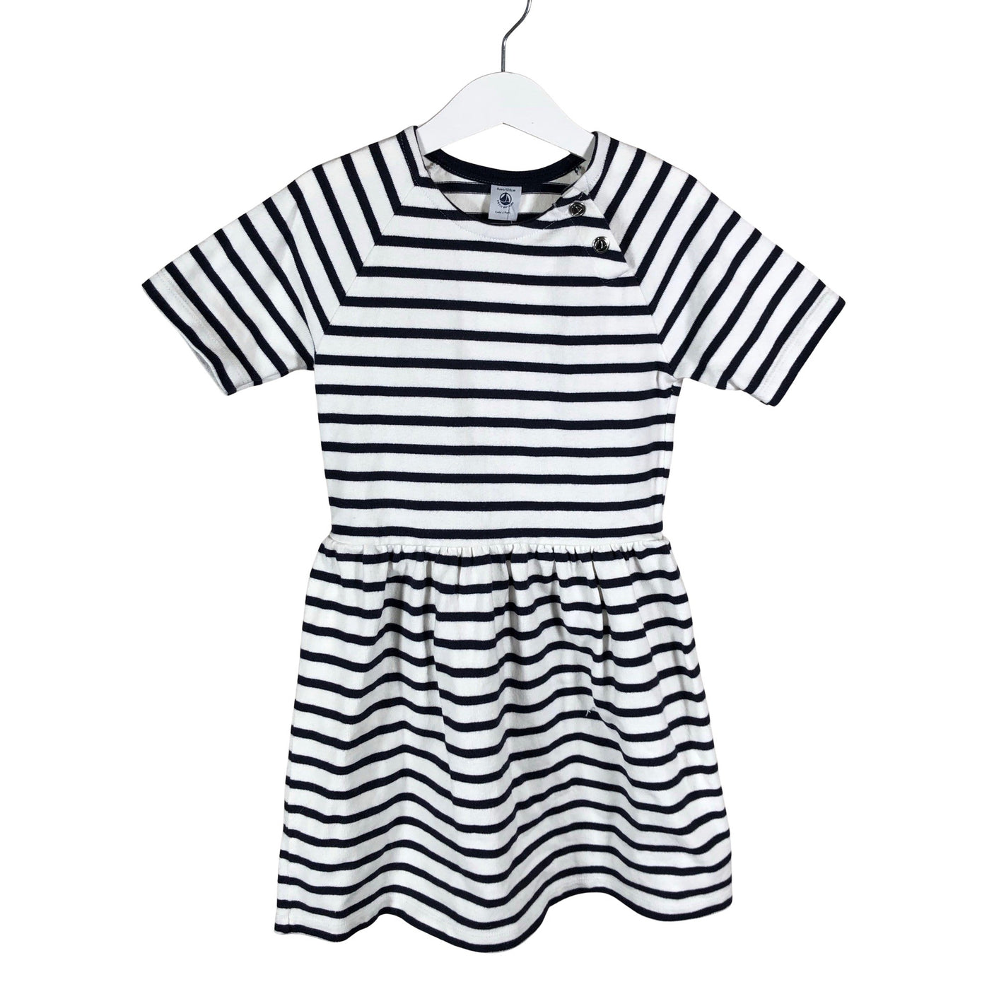 Unisex Petit Bateau - Dressikangast kleit, suurus 122 - 128 - Valge (1)