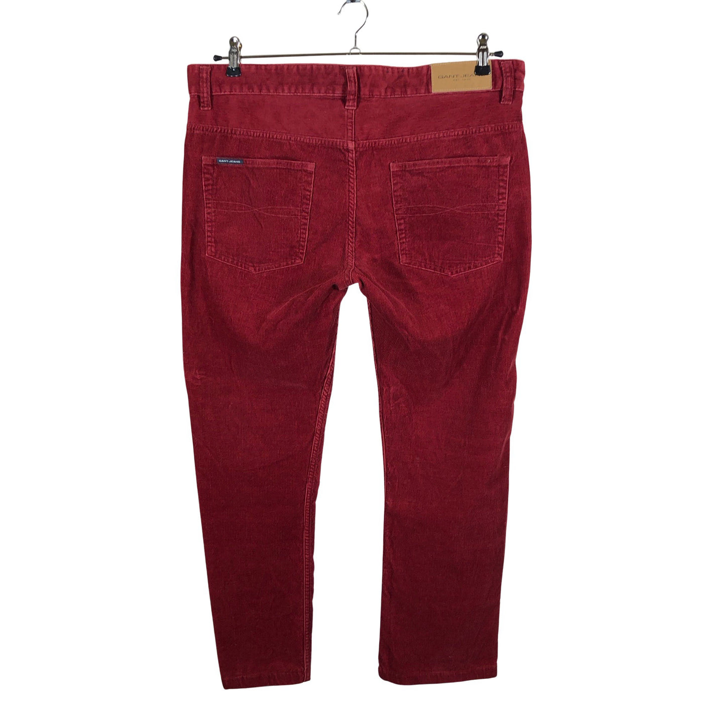 Unisex Gant - Sametpüksid, suurus W34 - Veinipunane (2)