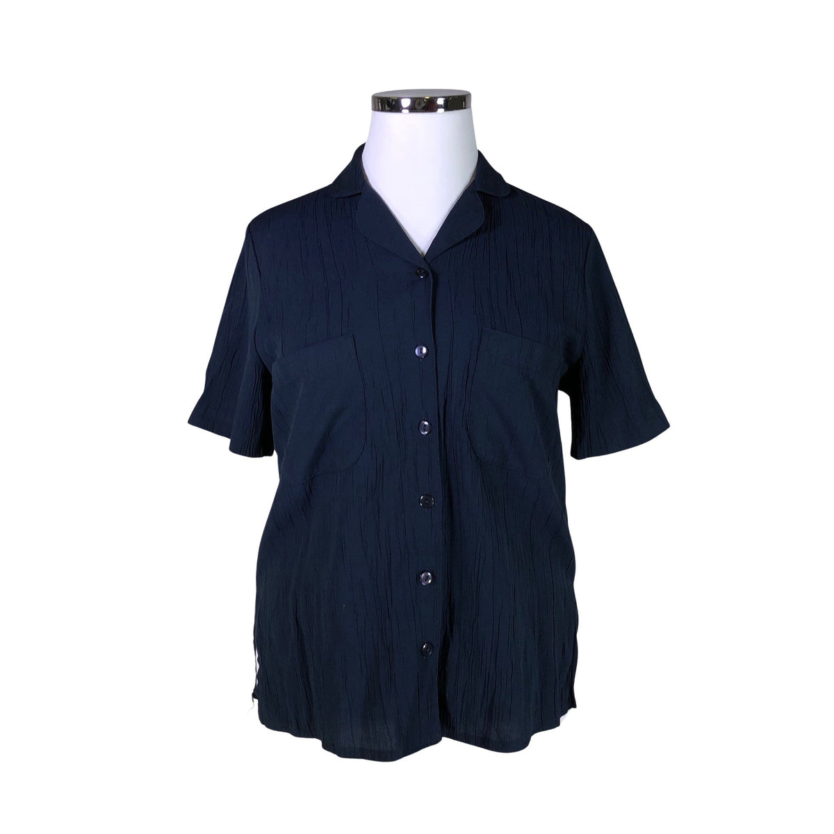 Unisex Atelier Goldner Schnitt - Lühikeste käistega pluus, suurus 42 - Sinine (1)