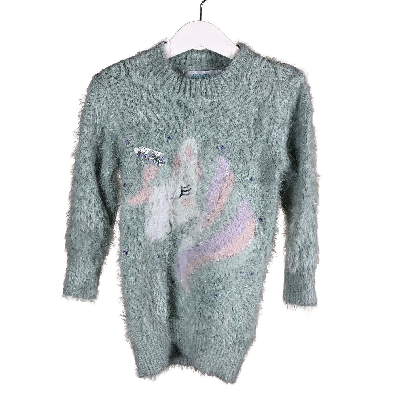 Unisex Bogi - Kootud kleit, suurus 104 - 110 - Helesinine (1)