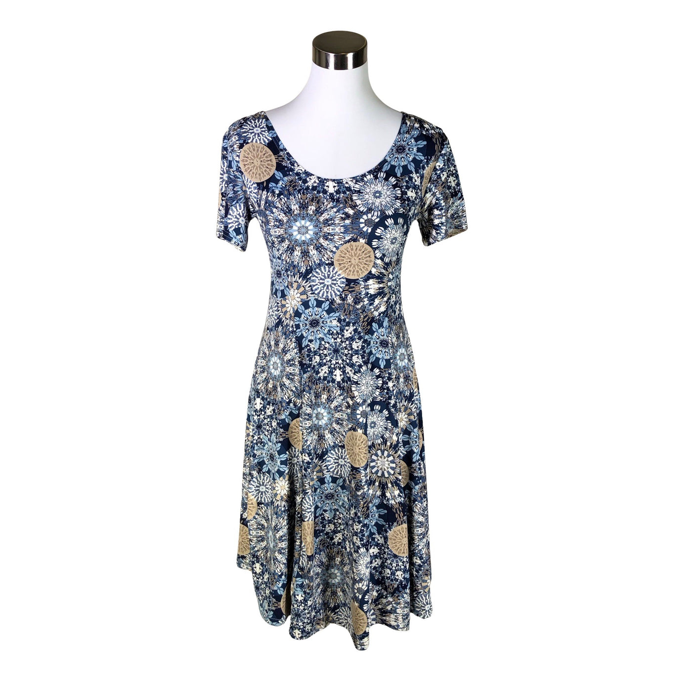 Unisex Paris - Trikotaažist kleit, suurus 36 - Sinine (1)