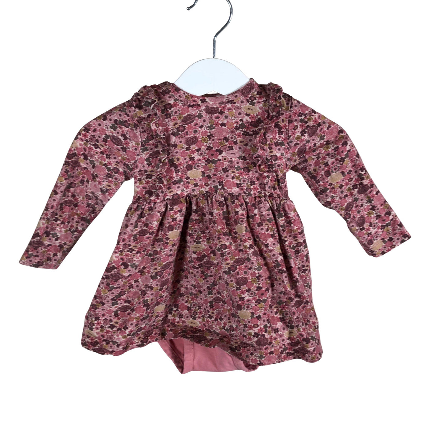 Unisex Minymo - Trikotaažist kleit, suurus 56 - 62 - Heleroosa (1)