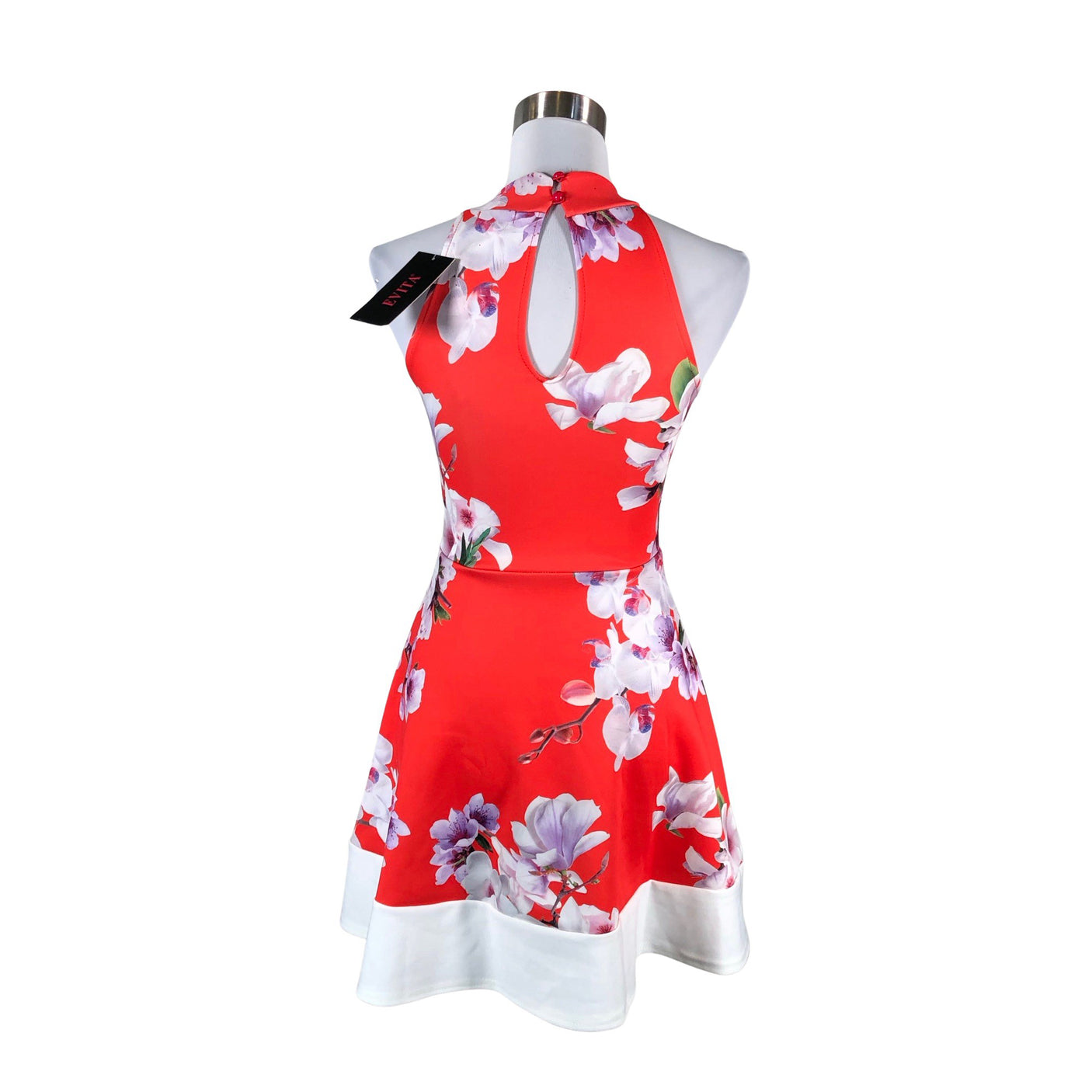 Unisex Evita - Trikotaažist kleit, suurus 34 - Punane (2)