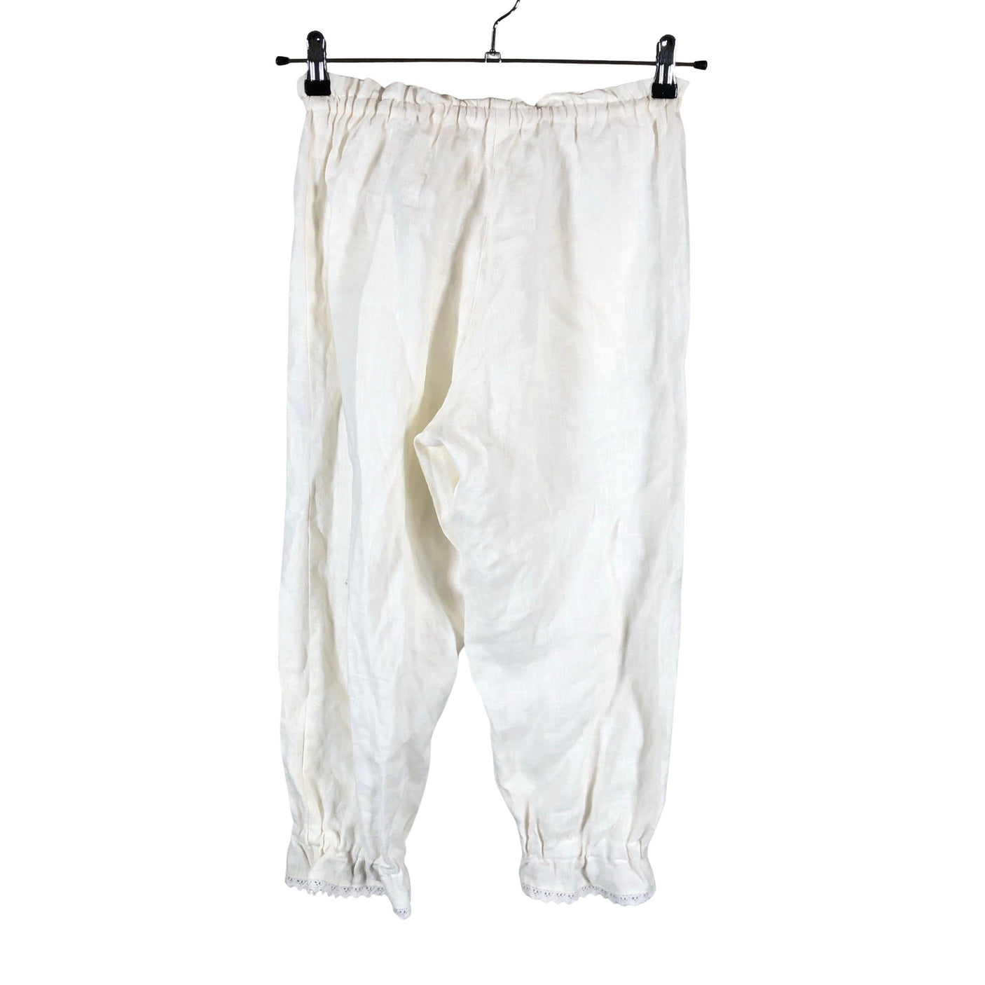 Unisex Bypias - Mittevenivad poolpikad püksid, suurus 36 - Looduslik valge (2)