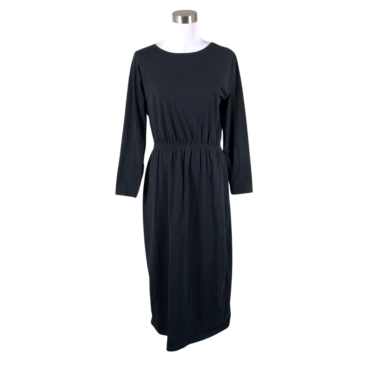 Unisex Puuvillatehdas - Trikotaažist kleit, suurus 40 - Must (1)