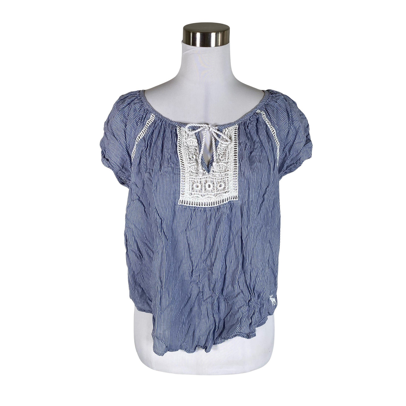 Unisex Abercrombie&Fitch - Lühikeste käistega pluus, suurus 34 - Sinine (1)