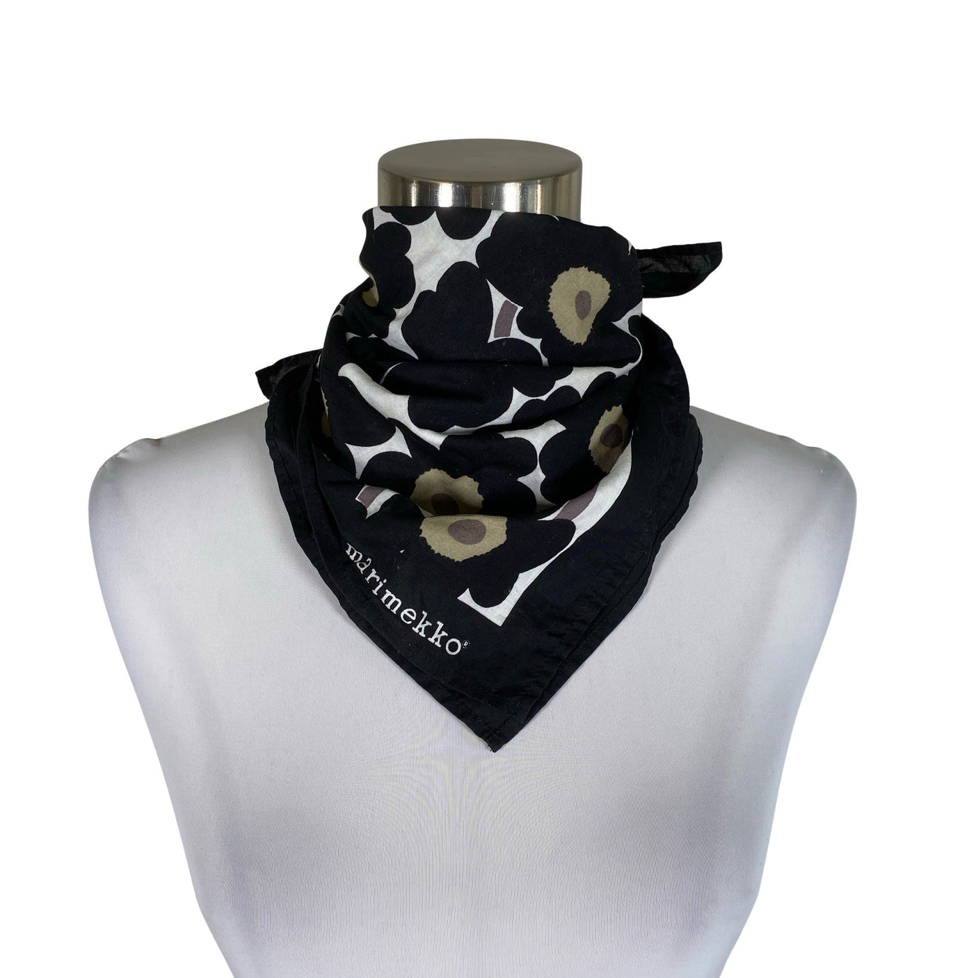 Unisex Marimekko - Õhuke sall, suurus Mini - Must (1)