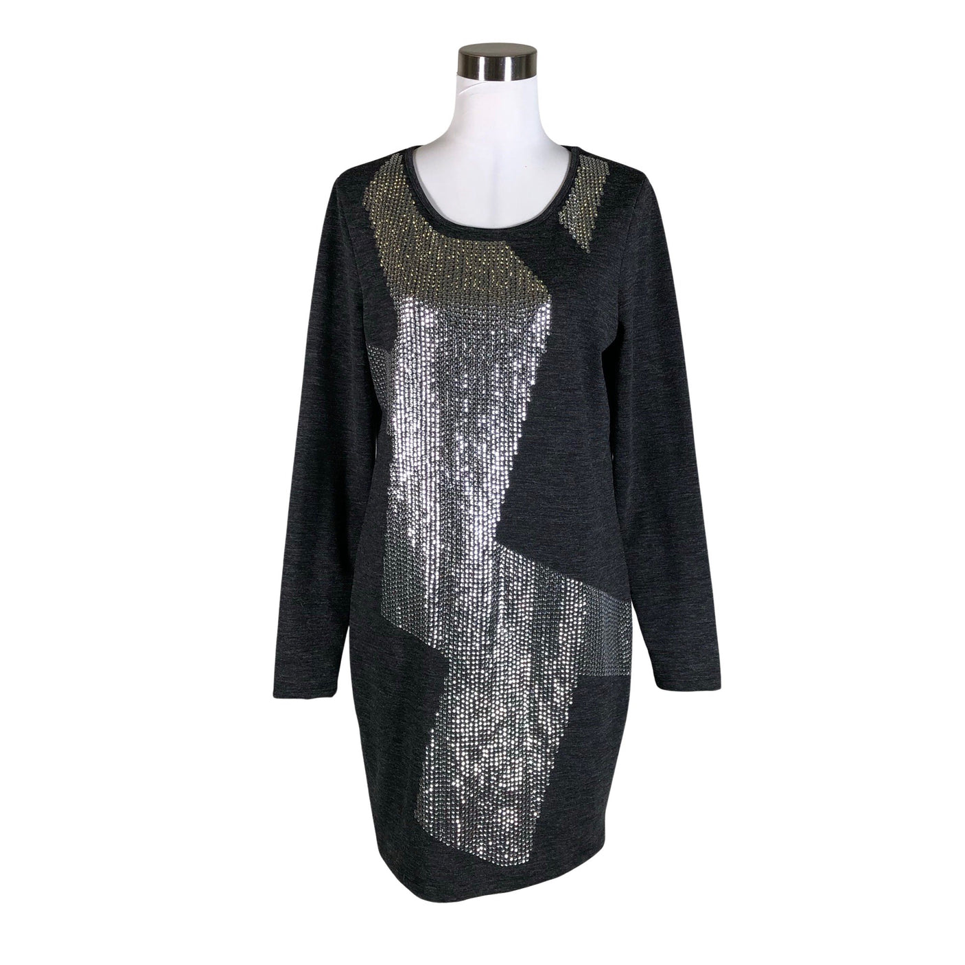 Unisex Selected - Trikotaažist kleit, suurus 38 - Hall (1)
