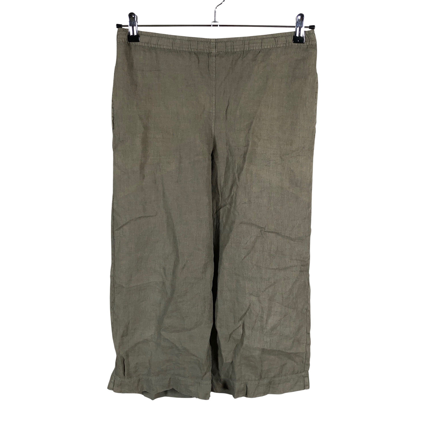Unisex by basics - Mittevenivad poolpikad püksid, suurus 36 - Roheline (1)