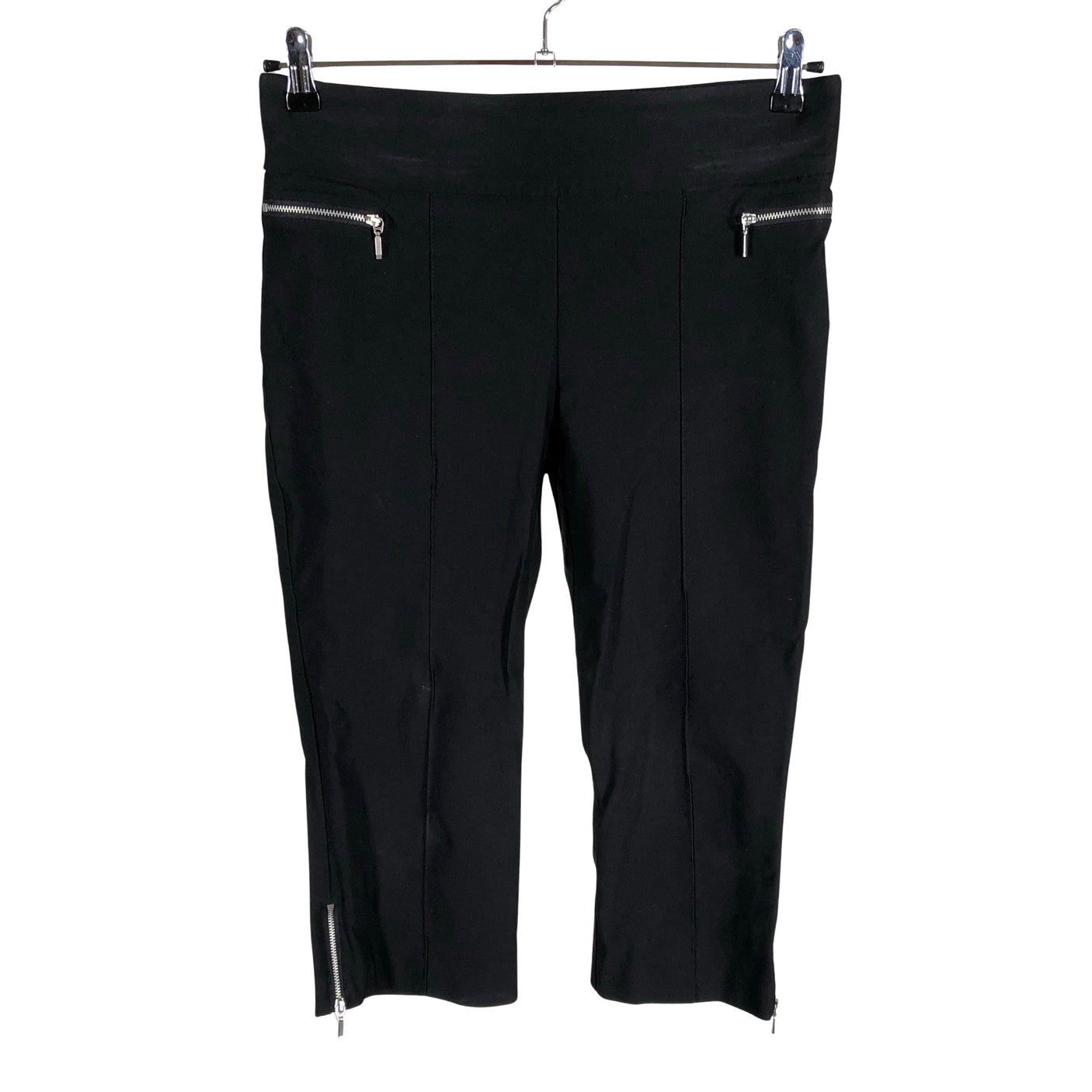 Unisex Joseph Ribkoff - Mittevenivad poolpikad püksid, suurus 40 - Must (1)